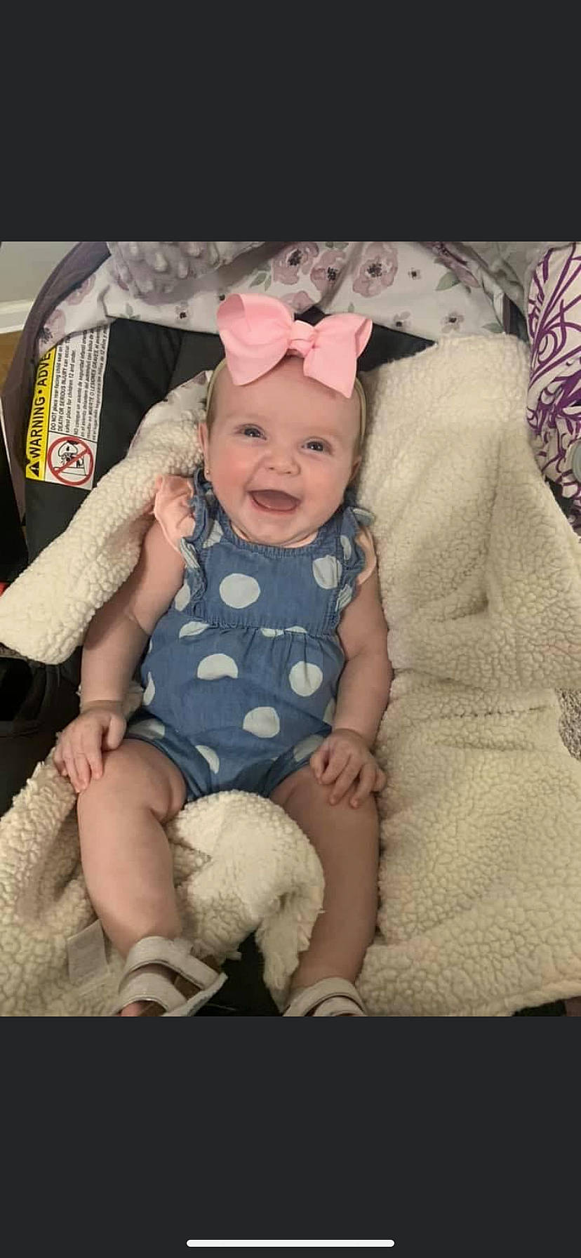 Magnolia joined the competition — help win amazing prizes! baby, child, headgear, headwear, joy, pattern, person, toddler