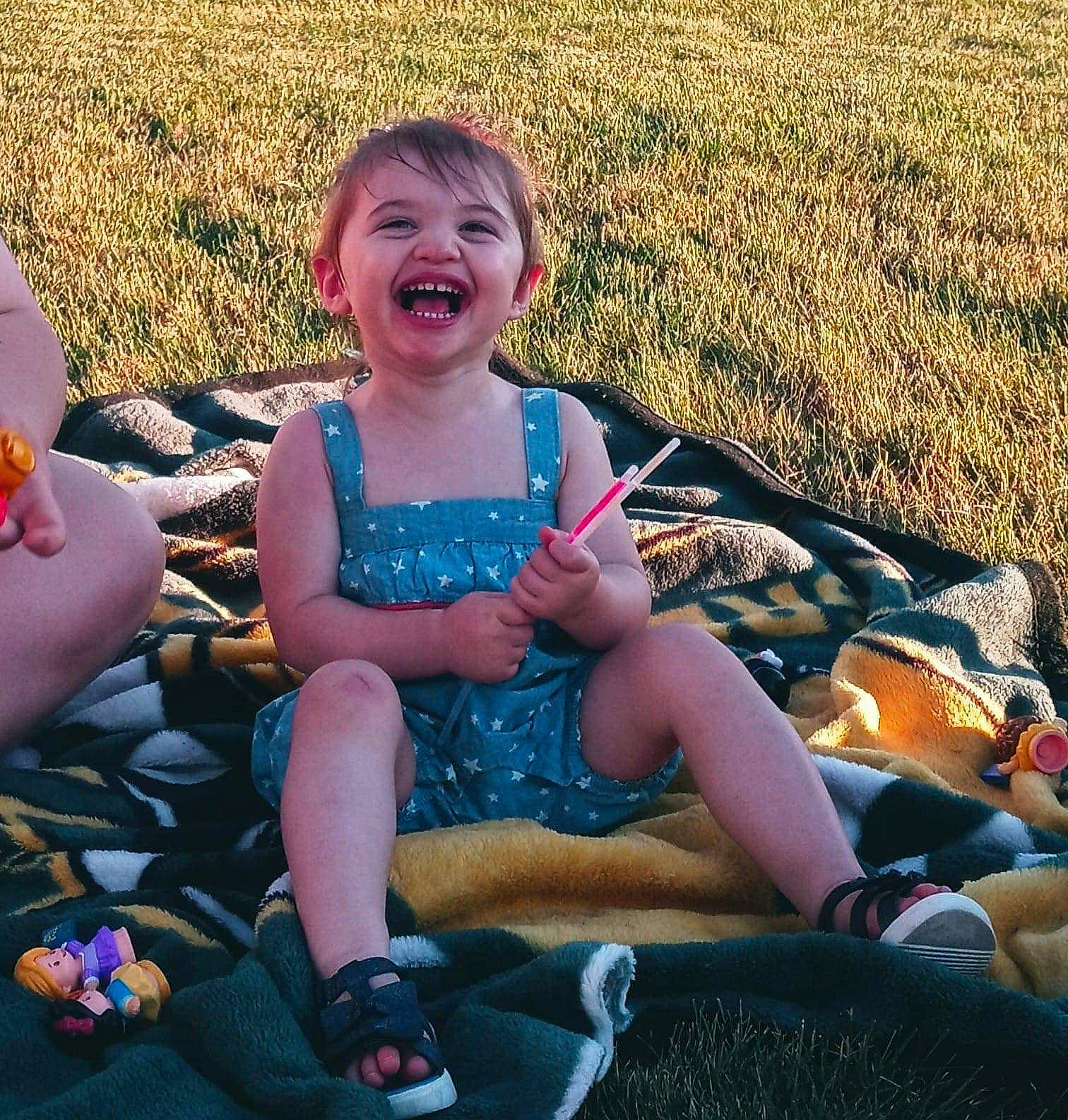 Aurora joined the competition — help win amazing prizes! baby, baby_toddler_clothing, child, cool, face, finger, fun, grass, happy, joy, lap, leaf, leg, leisure, people_in_nature, person, public_space, recreation, shoe, shorts