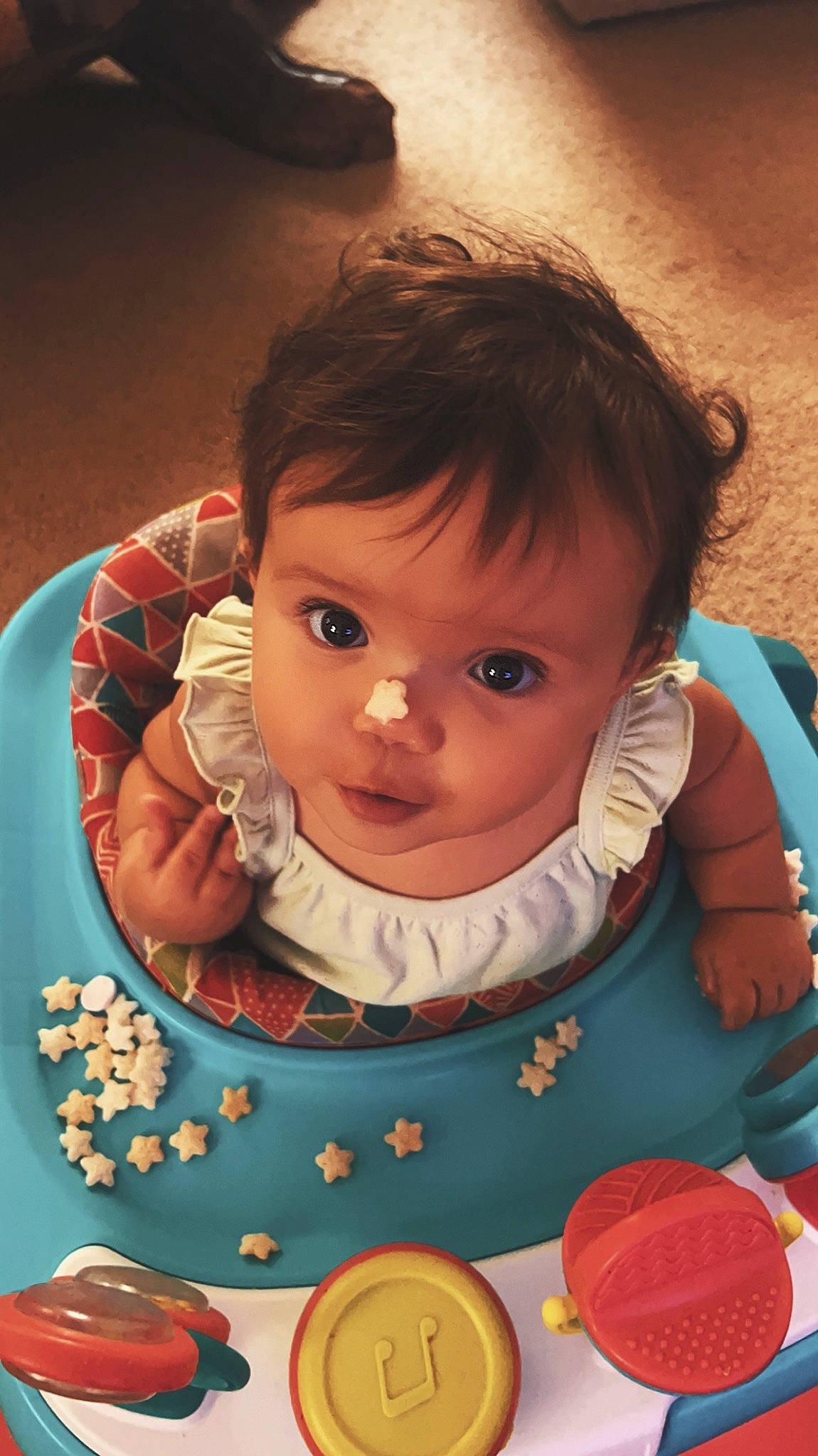 Lena is registered to the contest to win money with this photo: baby, baby_toddler_clothing, beauty, cheek, child, chin, eye, eyebrow, eyelash, fun, hair, happy, head, iris, lip, mouth, nose, organ, person, skin