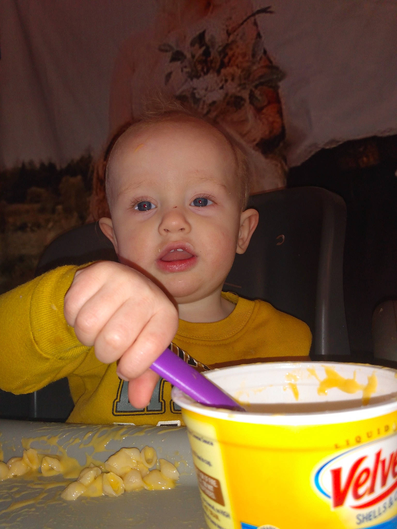 Kyle joined the competition — help win amazing prizes! baby, baby_food, baby_toddler_clothing, biting, breakfast, cheek, child, comfort_food, cuisine, cup, drink, drinkware, food, food_craving, fun, ingredient, junk_food, person, snack, sweetness