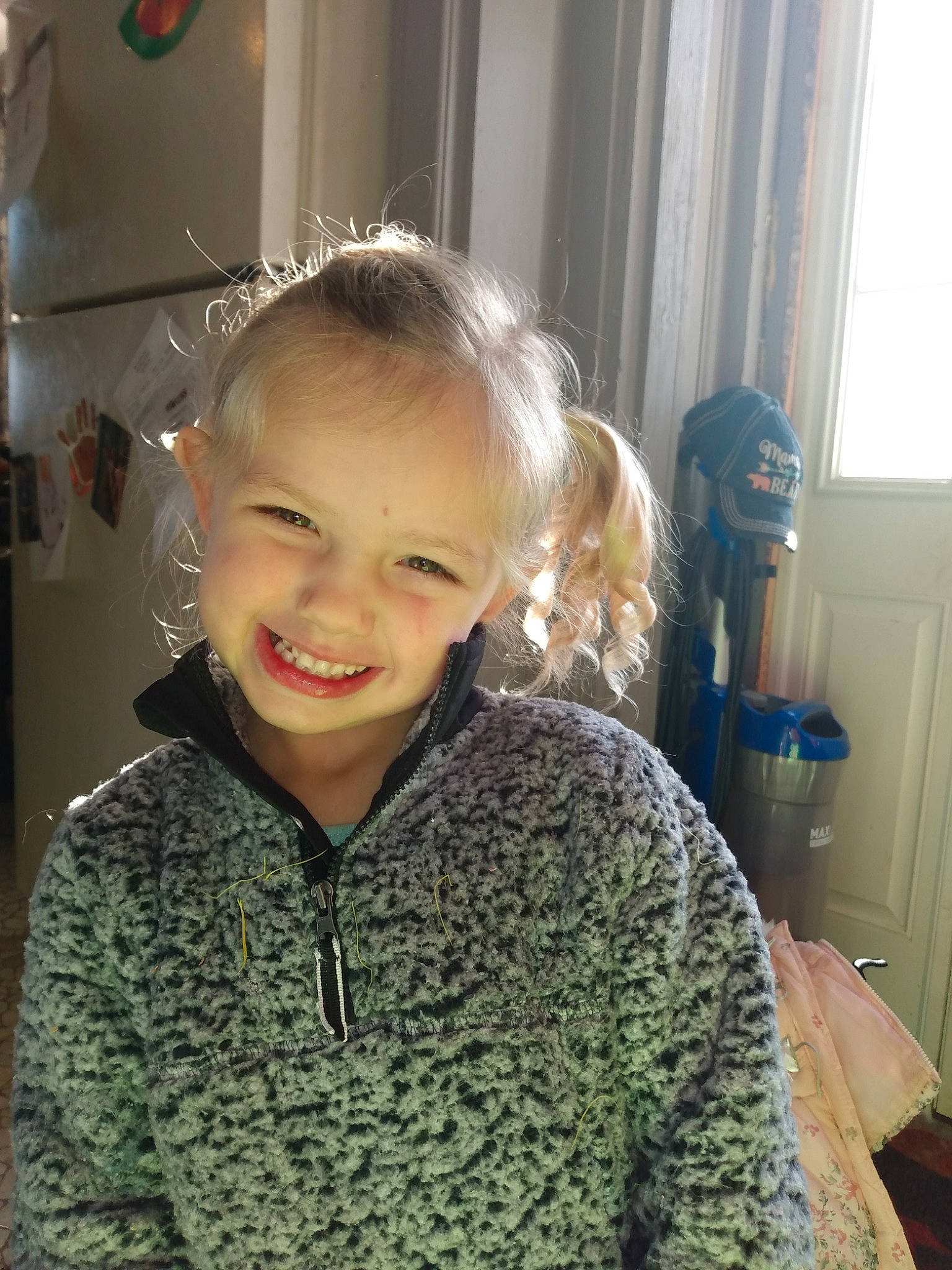 Arielle is registered to the contest to win money with this photo: chair, cheek, chin, cool, ear, eye, eyebrow, eyelash, forehead, fun, hair, happy, iris, joy, long_hair, neck, person, skin, sleeve, smile