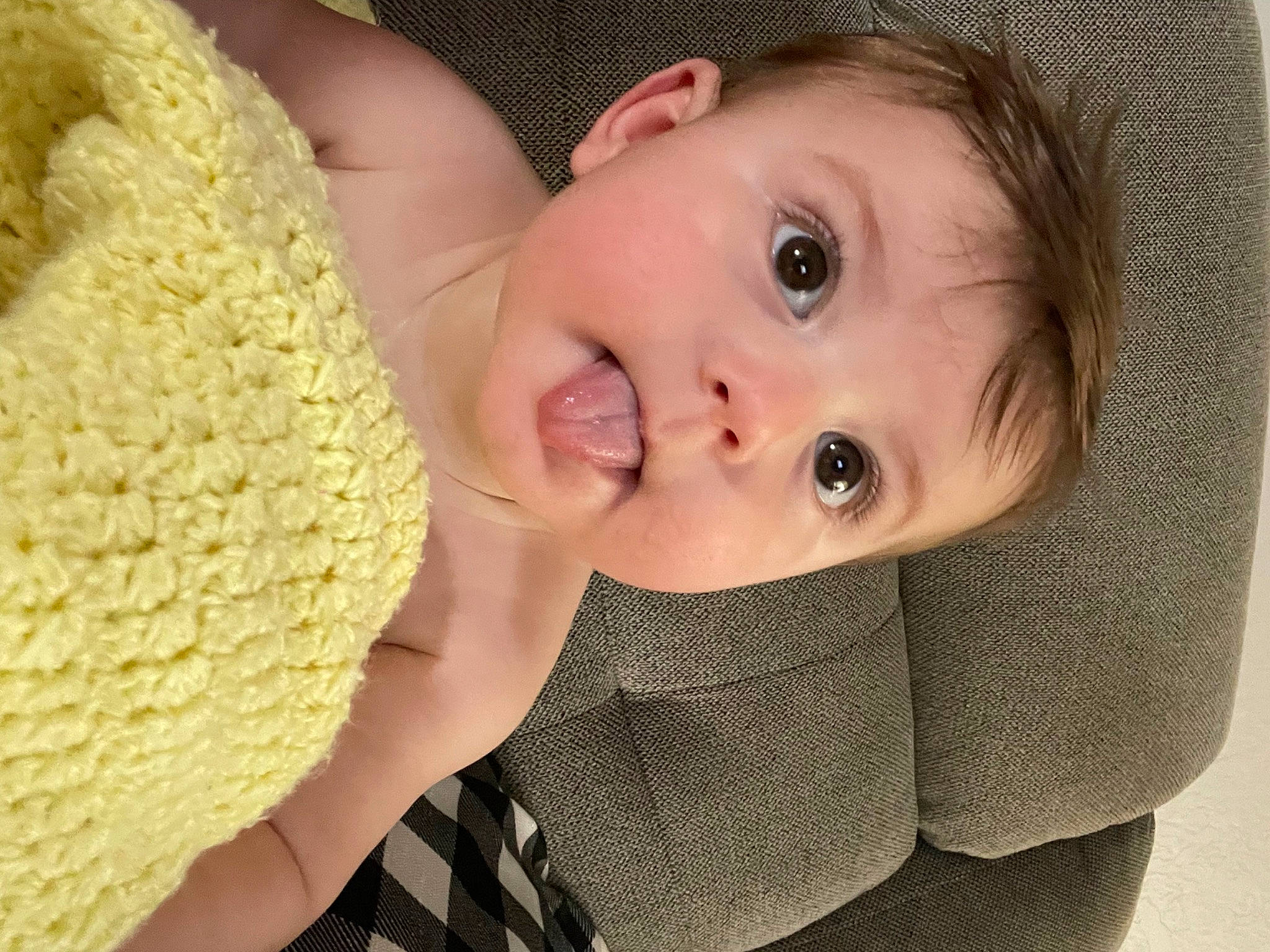 Waylon is registered to the contest to win money with this photo: baby, baby_toddler_clothing, cheek, child, close_up, comfort, eyelash, fun, hairstyle, happy, hat, headgear, iris, lip, nose, person, product, skin, smile, surprise