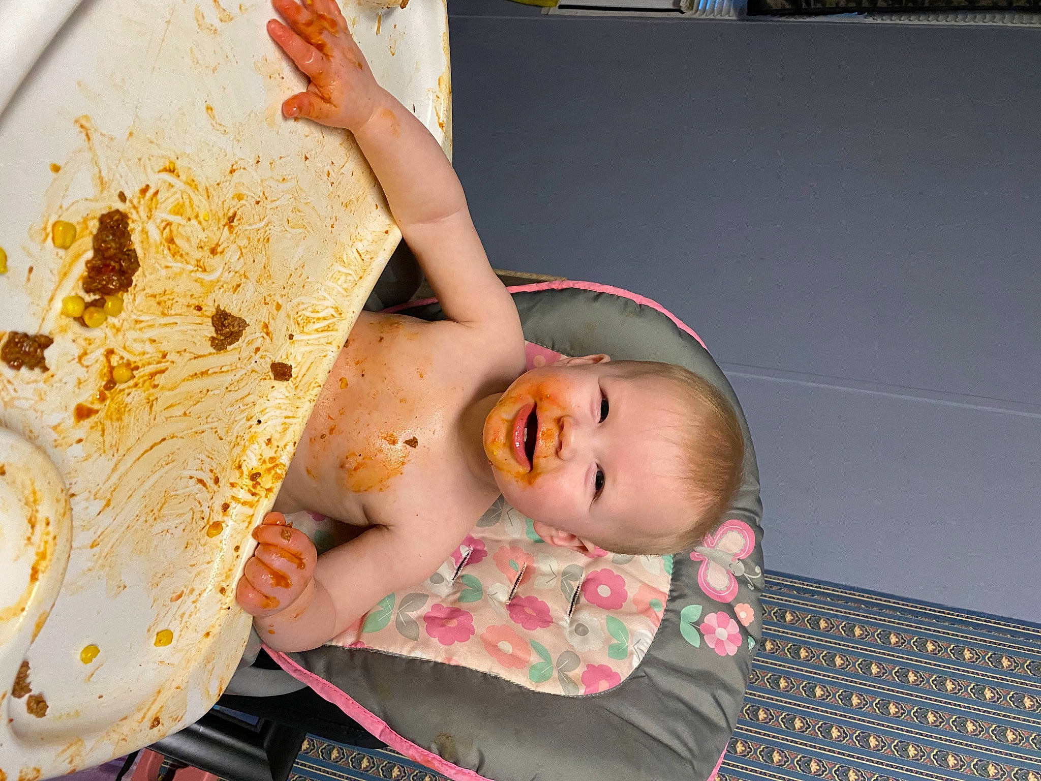 Luella joined the competition — help win amazing prizes! baby, baby_products, baby_toddler_clothing, child, comfort_food, cuisine, dish, flash_photography, flooring, fun, happy, ingredient, joy, person, portrait_photography, recipe, room, sitting, tableware, toddler