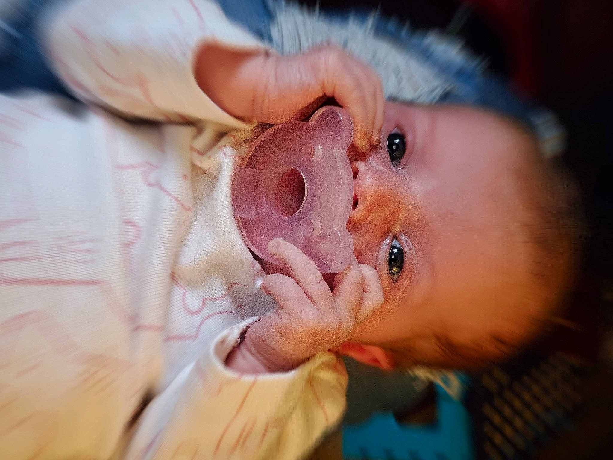 Aubrey joined the competition — help win amazing prizes! baby, baby_products, baby_toddler_clothing, cheek, child, drinkware, ear, eyebrow, eyelash, fun, happy, hat, iris, lip, mouth, nail, nose, peach, person, skin