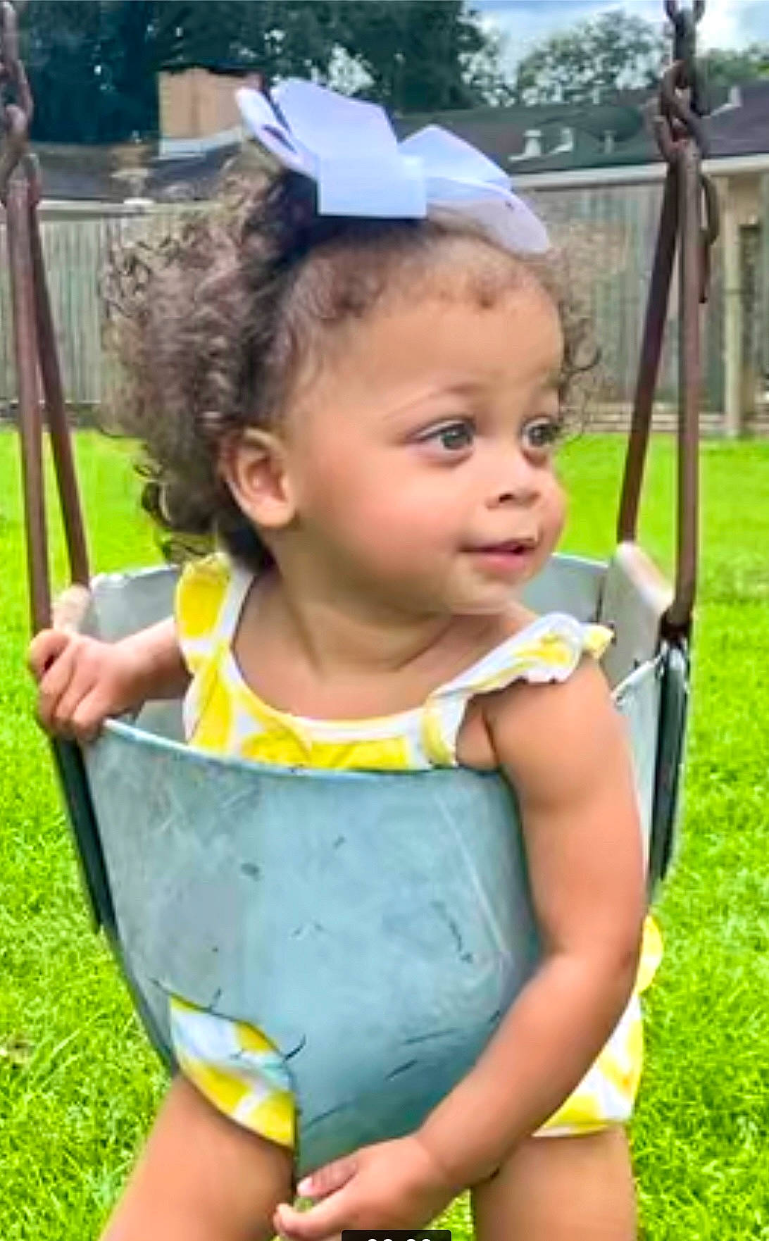 Decklynn is registered to the contest to win money with this photo: baby, baby_products, baby_toddler_clothing, child, event, facial_expression, fun, grass, hairstyle, happy, leisure, people, person, plant, play, recreation, sitting, skin, snapshot, toddler