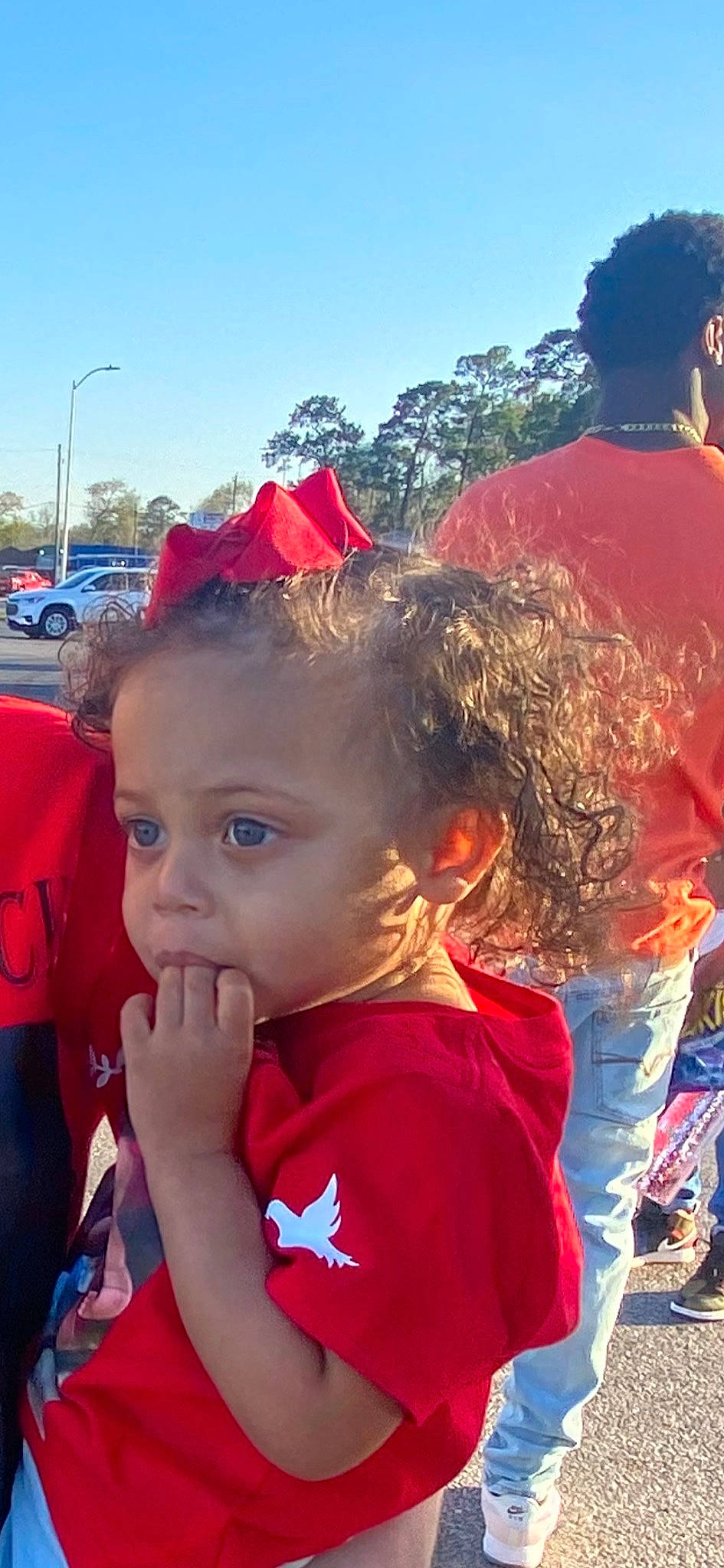 Decklynn joined the competition — help win amazing prizes! baseball_cap, blue, child, electric_blue, event, fashion_accessory, fun, hairstyle, happy, human, leisure, lip, person, recreation, red, sky, street_light, summer, t_shirt, toddler