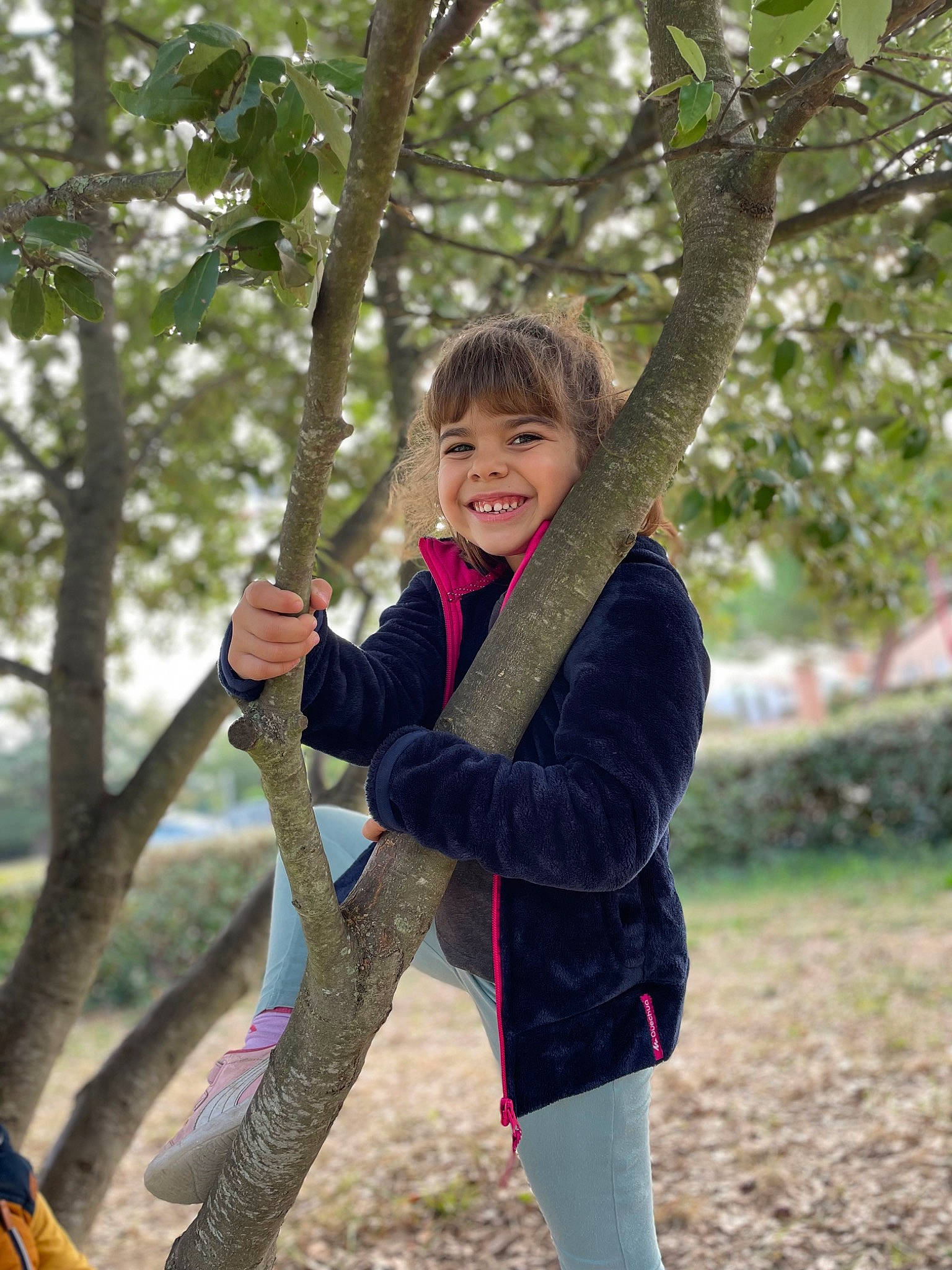 Lya a rejoint le concours — aidez-le/la à gagner de superbes lots ! botany, branch, forest, fun, grass, happy, joy, leaf, leisure, people_in_nature, person, plant, recreation, smile, soil, tire, tree, trunk, twig, wood