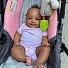 Mckenna joined the competition — help win amazing prizes! baby, baby_girl, child, clothing, comfort, cute, fabric, face, footwear, hand, happy, head, infant, leaf_toy, outdoor, plush_toy, seat, sitting, smiling, stroller