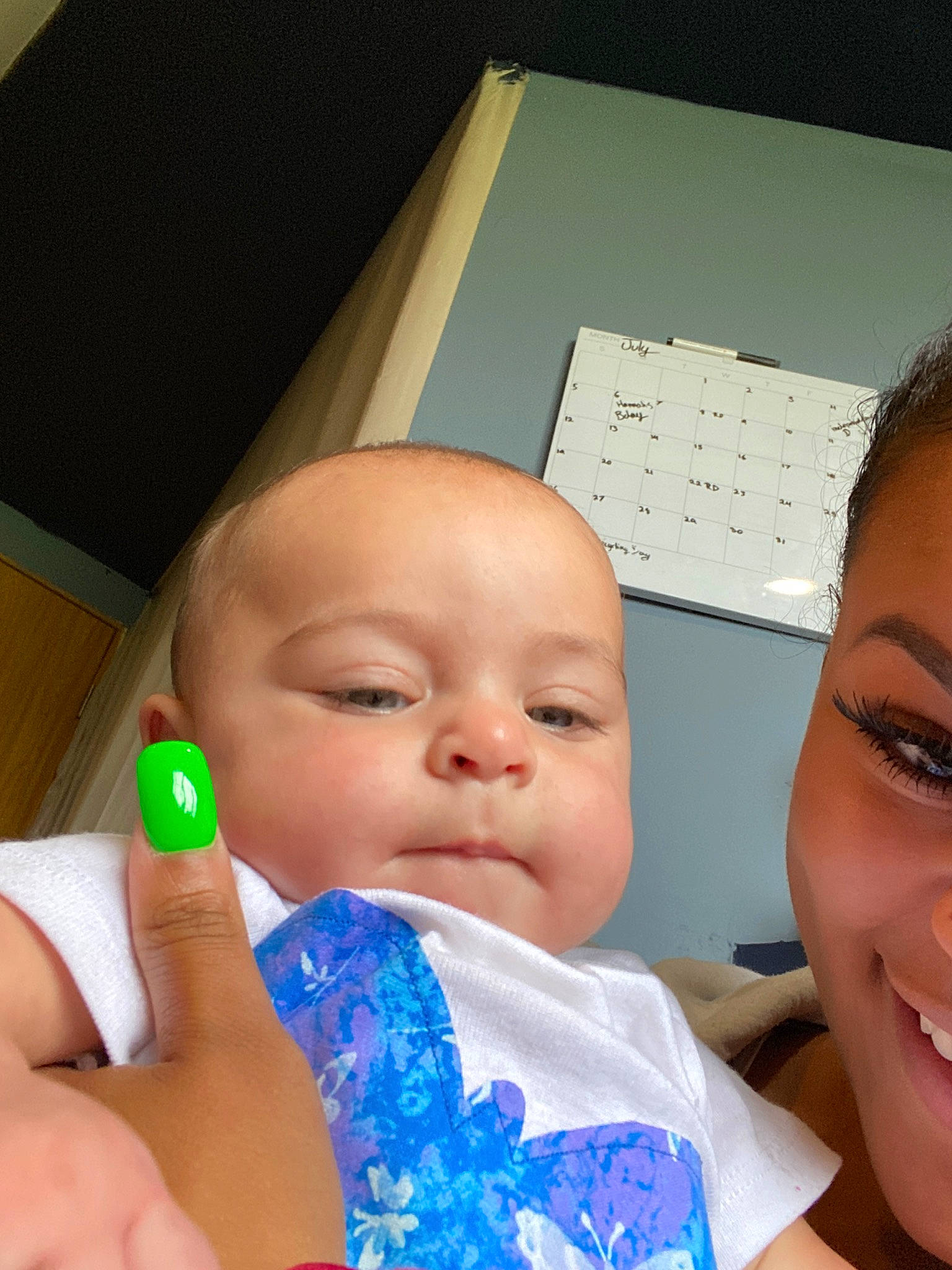 Heather is registered to the contest to win money with this photo: baby, child, finger, lip, mouth, nail, nose, person, skin, toddler