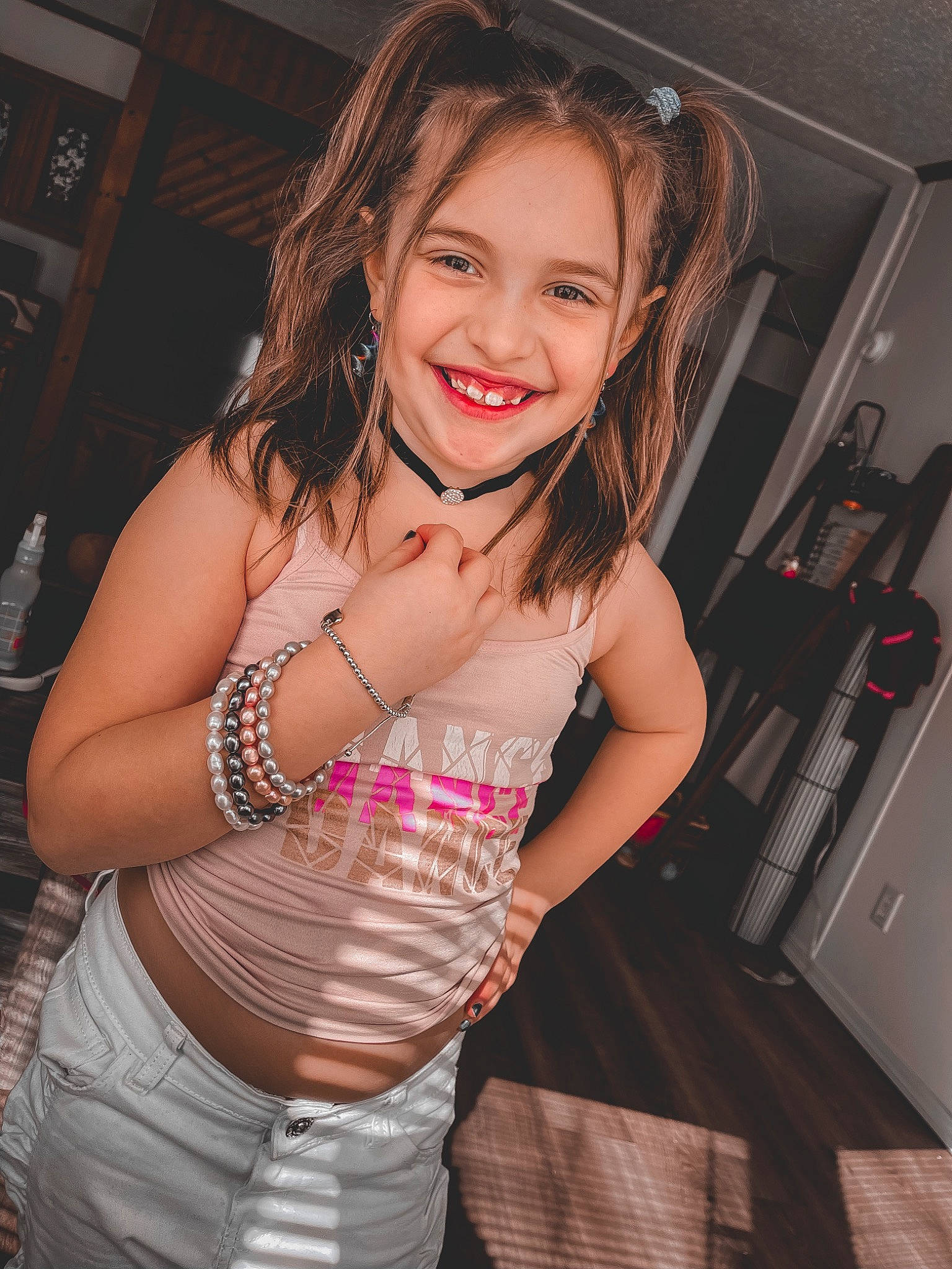 Haylie joined the competition — help win amazing prizes! abdomen, arm, blond, chest, event, face, flash_photography, fun, happy, home_appliance, human_body, human_leg, joy, kitchen_appliance, leisure, muscle, person, shoulder, smile, thigh
