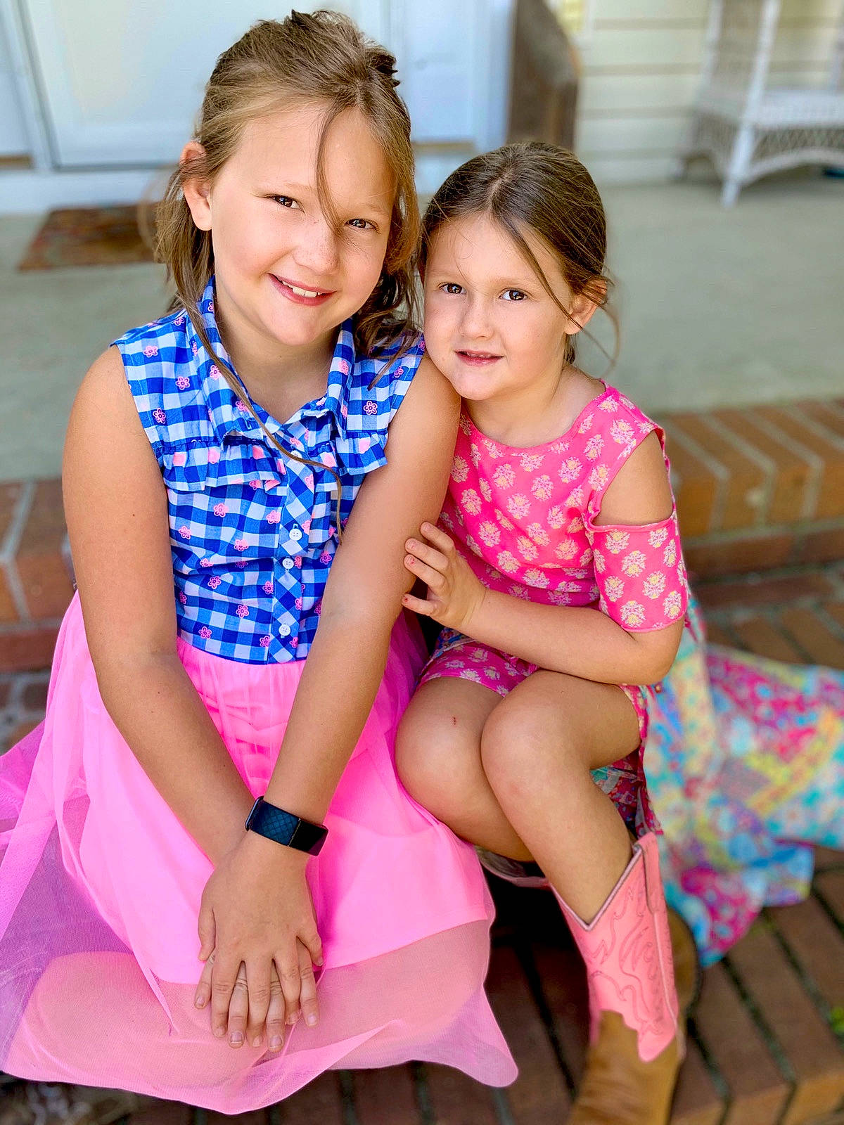 Jaidyn is registered to the contest to win money with this photo: dress, event, face, fashion_design, flash_photography, fun, hair, happy, head, human_leg, joy, knee, lap, leisure, magenta, person, pink, skin, smile, summer