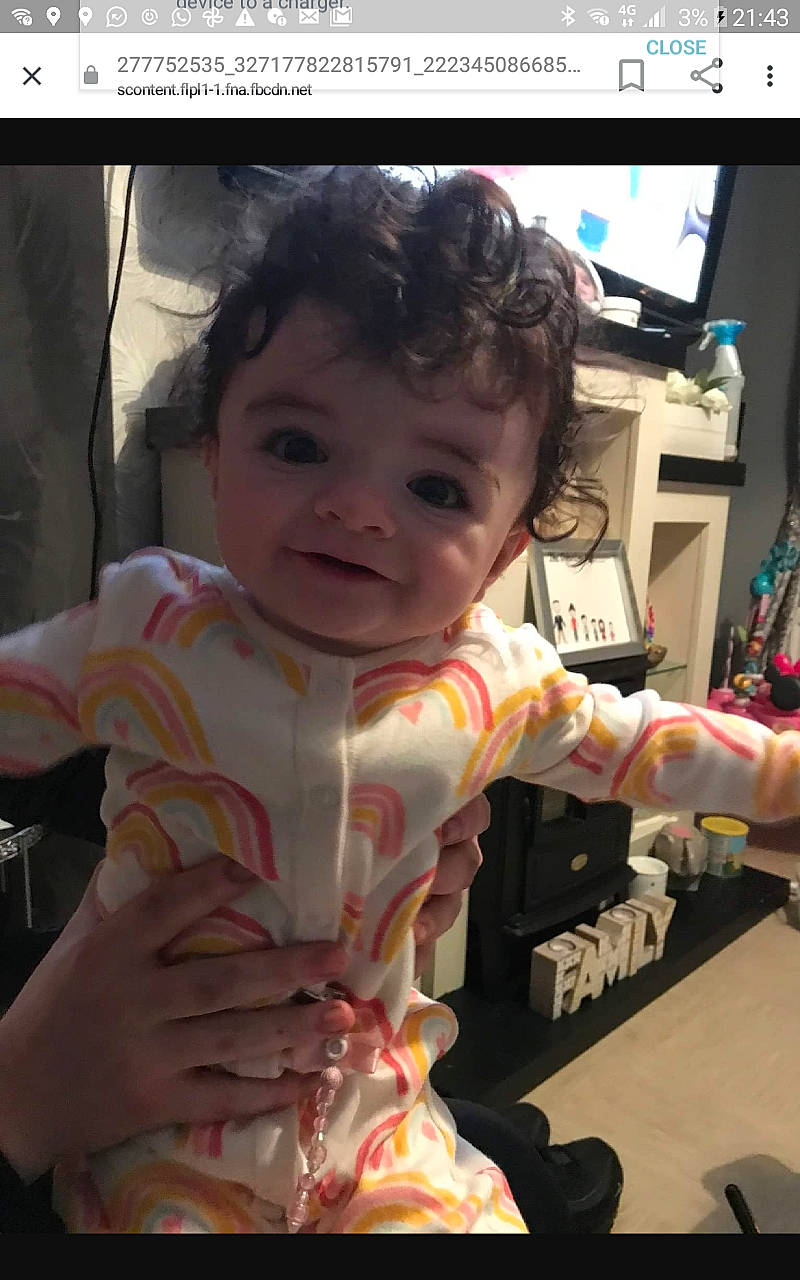 Amira joined the competition — help win amazing prizes! baby, baby_toddler_clothing, cheek, child, computer, eye, fun, gadget, hairstyle, happy, iris, mammal, nose, output_device, person, photograph, product, smile, snapshot, thumb