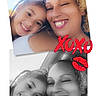 Gage joined the competition — help win amazing prizes! adult, black_and_white, braids, child, color_photo, curly_hair, face, family, indoors, kiss_sticker, makeup, mother, nose_ring, photo_collage, portrait, selfie, smiling, teeth, winking, xoxo