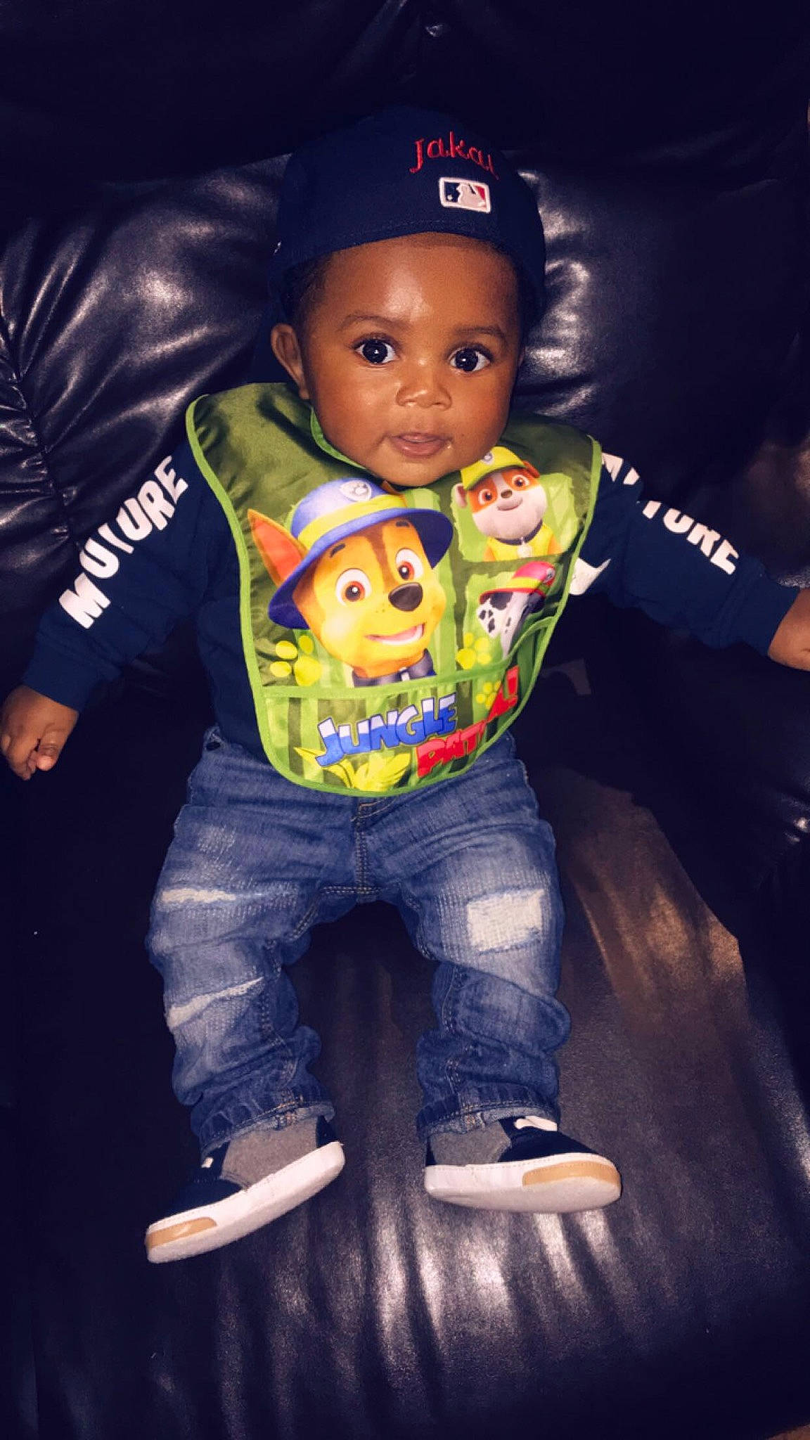 Jakai is registered to the contest to win money with this photo: child, cool, jeans, person, space, toddler, toy