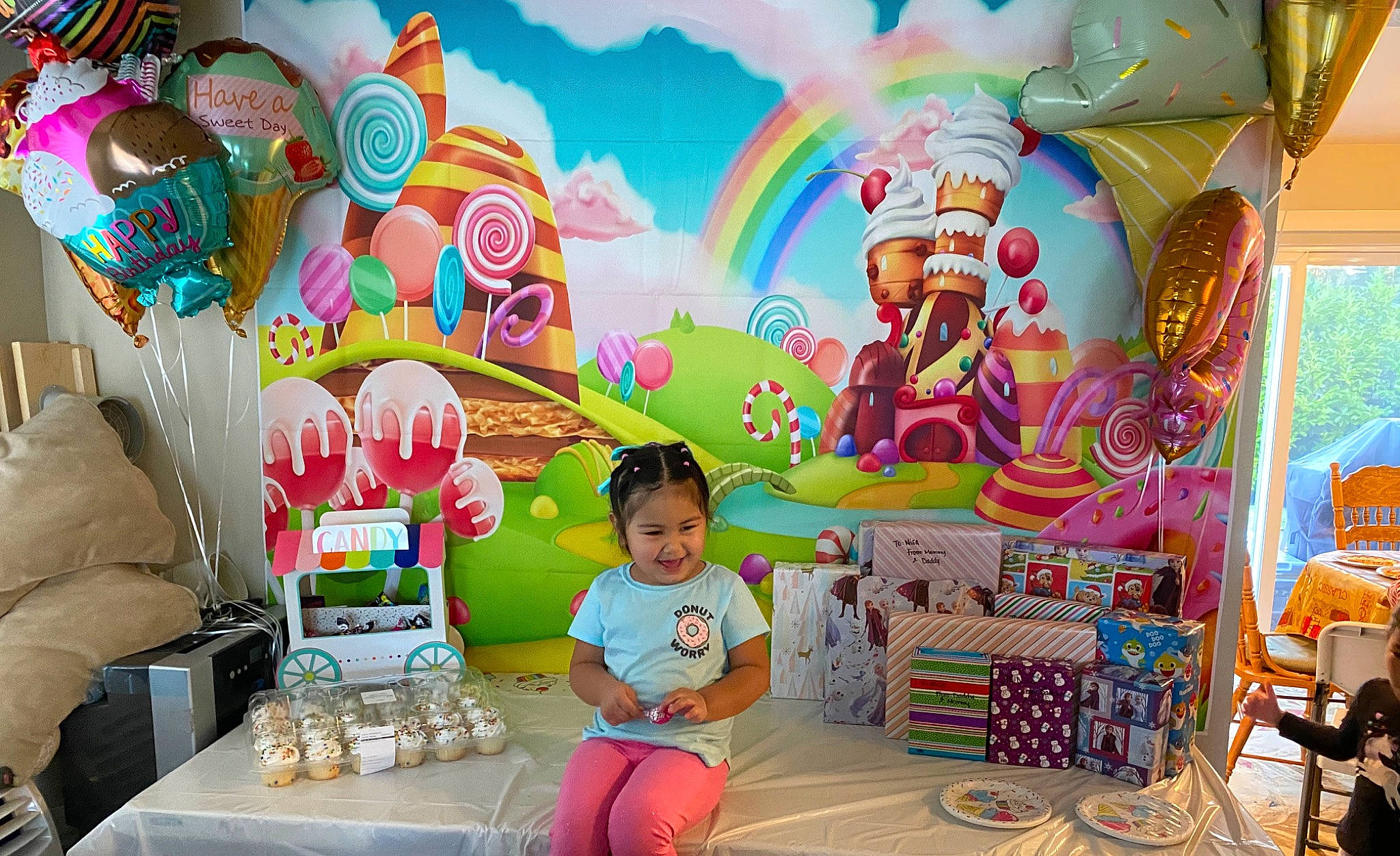 Jenisa joined the competition — help win amazing prizes! art, balloon, chair, child, entertainment, event, fun, happy, illustration, joy, leisure, magenta, person, pink, recreation, room, snapshot, summer, toddler, toy