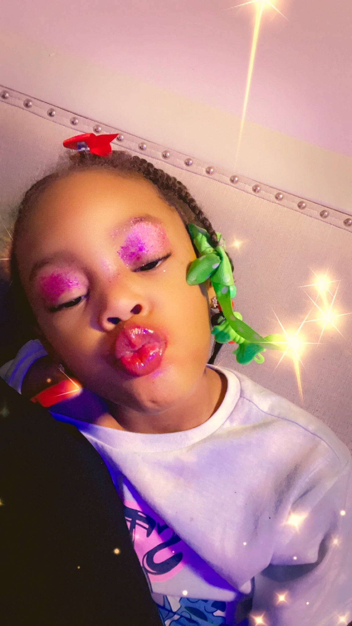Ti'Lyah Malone joined the competition — help win amazing prizes! audio_equipment, cheek, cool, entertainment, event, eye, eyebrow, eyelash, flash_photography, fun, happy, human_body, lip, magenta, nose, performing_arts, person, pink, purple, toddler