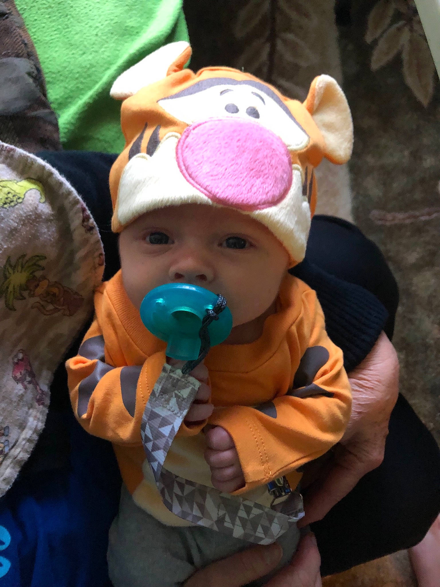 Mylo is registered to the contest to win money with this photo: baby, cap, child, hat, headgear, headwear, person, plush, stuffed_toy, teddy_bear, textile, toddler, toy, vacation