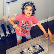 Gianna Lee joined the competition — help win amazing prizes! architecture, building, child, clothing, coffeetable, diningroom, diningtable, face, female, furniture, girl, head, indoors, livingroom, person, photography, portrait, room, t_shirt, table