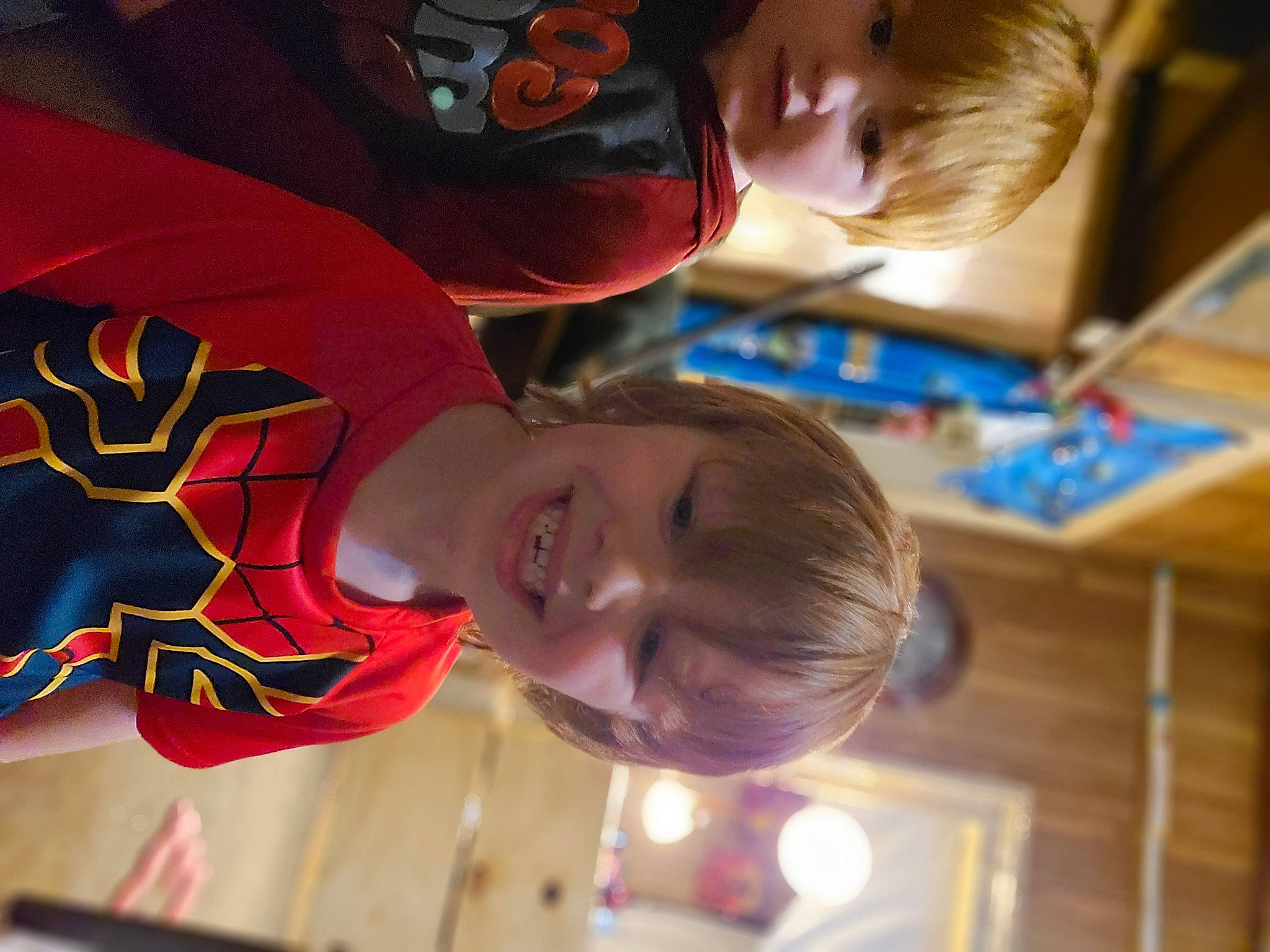 Declan joined the competition — help win amazing prizes! carmine, child, curious, electric_blue, forehead, fun, happy, joy, laugh, leisure, mouth, orange, organ, pattern, person, room, smile, t_shirt, toddler, wood