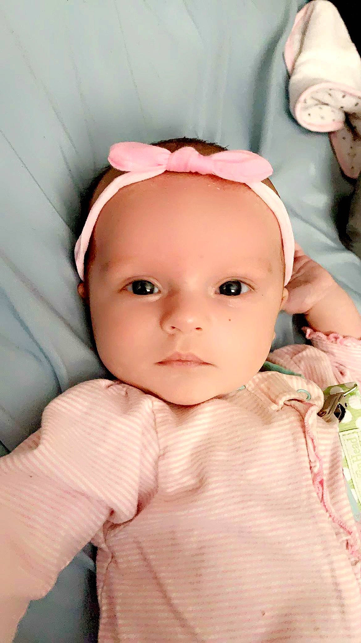 Lucille joined the competition — help win amazing prizes! baby, baby_products, baby_toddler_clothing, beauty, cheek, child, chin, comfort, ear, eyebrow, eyelash, headgear, headwear, iris, linens, lip, person, pink, skin, sleeve
