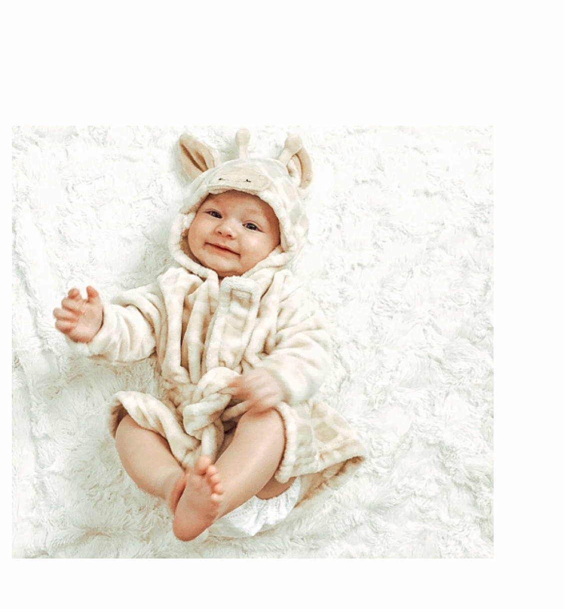 Madden joined the competition — help win amazing prizes! baby, baby_sleeping, beige, child, ear, fur, headwear, joy, person, photography, smile, toddler