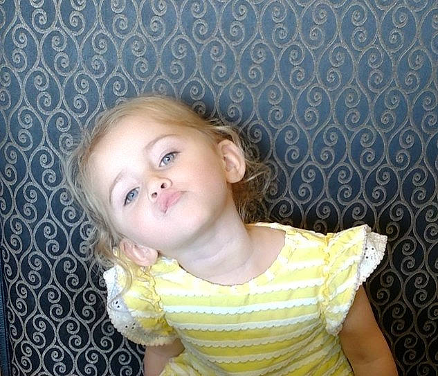 Lakelyn joined the competition — help win amazing prizes! baby_toddler_clothing, blond, cheek, child, chin, electric_blue, eyelash, facial_expression, fun, hair, hairstyle, happy, head, iris, lip, pattern, person, skin, sleeve, smile