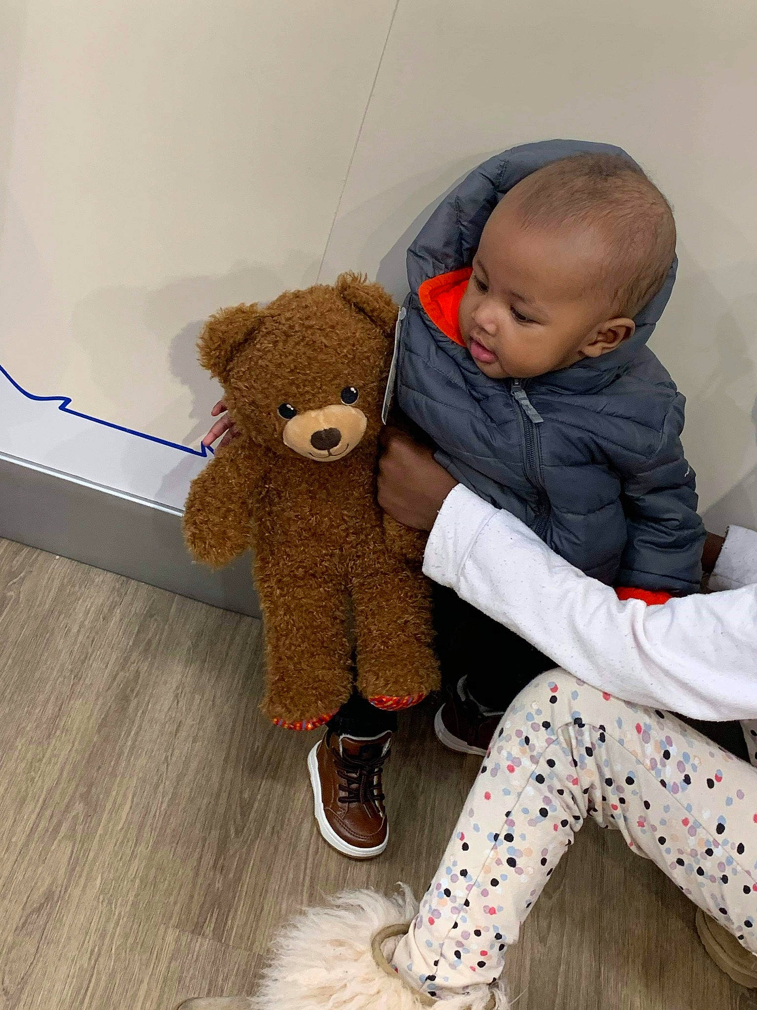 Lenard joined the competition — help win amazing prizes! baby, baby_products, cheek, child, companion_dog, outerwear, person, play, product, room, skin, stuffed_toy, teddy_bear, toddler, toy