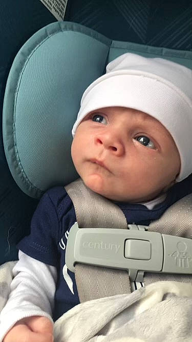 Finnick joined the competition — help win amazing prizes! baby, baby_carriage, baby_in_car_seat, baby_products, baby_safety, cap, car_seat, cheek, chin, comfort, eye, eyebrow, face, headwear, mouth, nose, person, personal_protective_equipment, product, skin