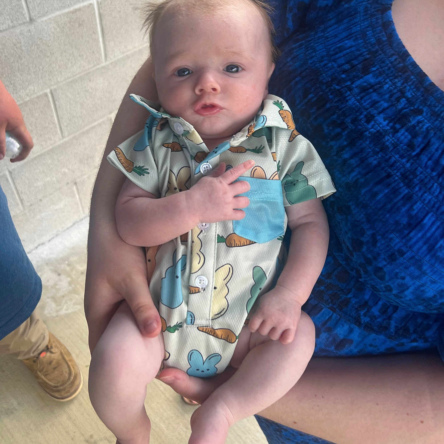 Jaxon is registered to the contest to win money with this photo: baby, blanket, boy, child, clothing, dress, face, footwear, furniture, head, jeans, male, newborn, pants, person, photography, portrait, shoe, shorts, sitting