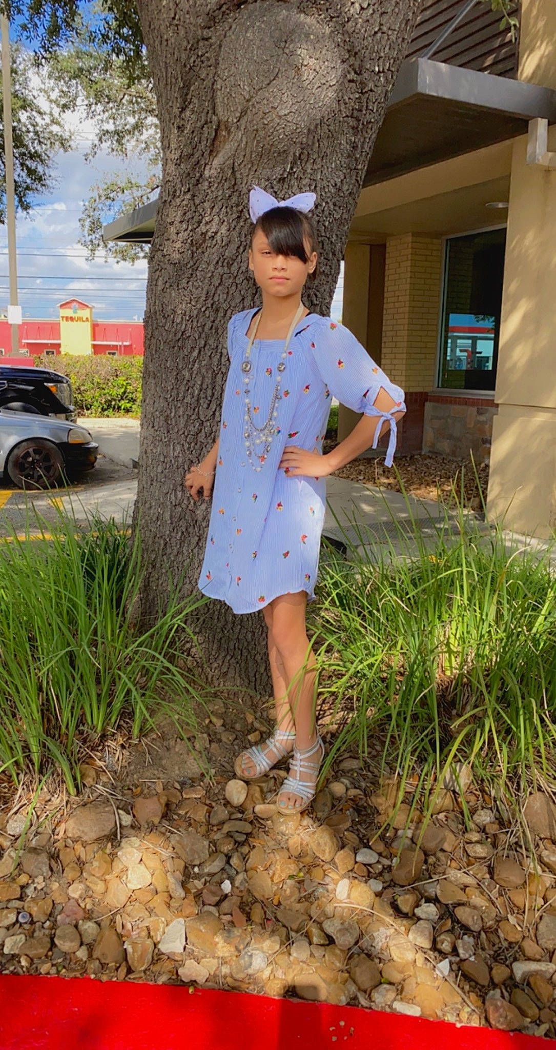 Angel Reyna joined the competition — help win amazing prizes! asphalt, denim, electric_blue, eyewear, fashion, fashion_design, fun, grass, human_leg, landscape, leg, leisure, people_in_nature, person, plant, sandal, soil, summer, thigh, tire