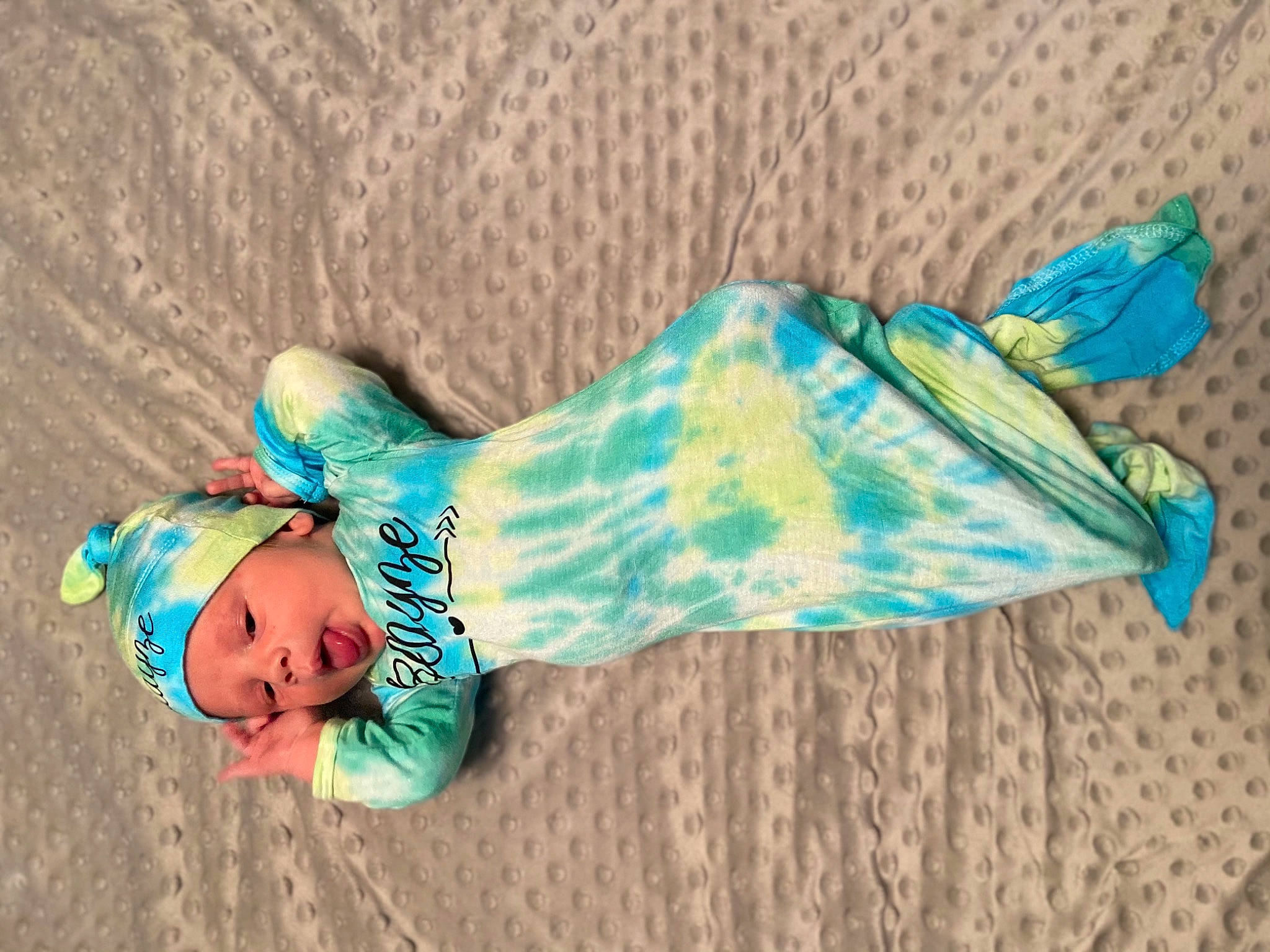 Blayze joined the competition — help win amazing prizes! azure, baby, baby_products, baby_toddler_clothing, child, doll, electric_blue, fashion_accessory, happy, headwear, linens, mythical_creature, pattern, person, plastic, sleeve, tail, toddler, toy, tree