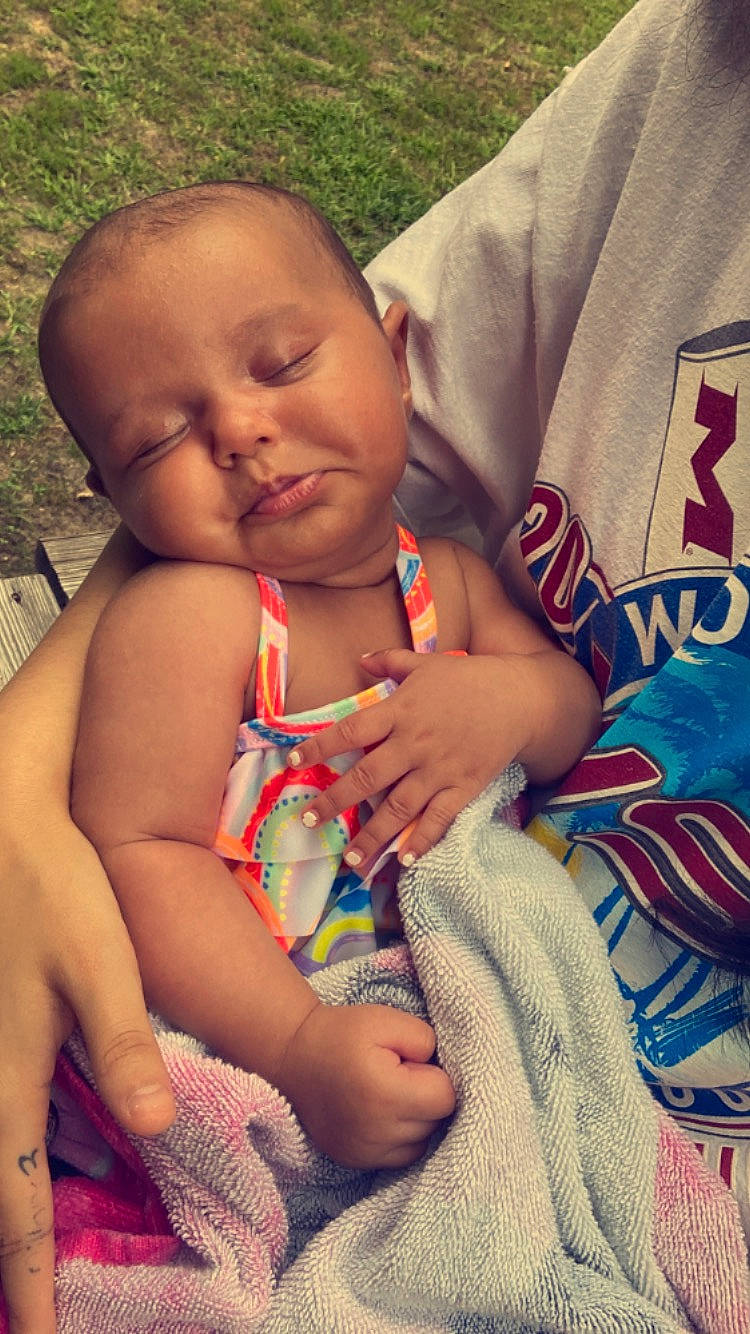 Everleigh joined the competition — help win amazing prizes! baby_toddler_clothing, cheek, chin, eye, facial_expression, finger, hand, happy, head, human_body, iris, joint, lip, mouth, muscle, nose, person, skin, thumb, toddler