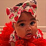 Mía Analia is registered to the contest to win money with this photo: baby, child, headband, bow, strawberry, red, dress, frills, cute, face, eyes, mouth, indoor, portrait, infant, closeup, skin, clothing, adorable, toddler