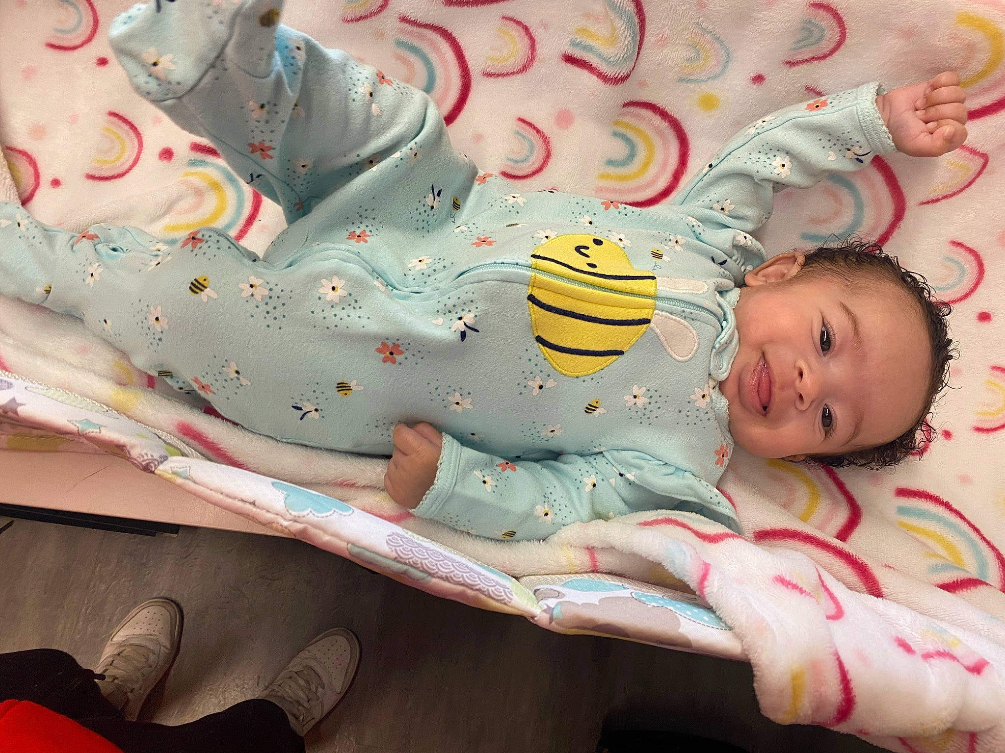 Kezrah joined the competition — help win amazing prizes! art, baby, baby_products, baby_safety, baby_toddler_clothing, baby_toys, bed, carmine, cheek, child, comfort, happy, head, human_body, human_leg, linens, pattern, person, pink, room