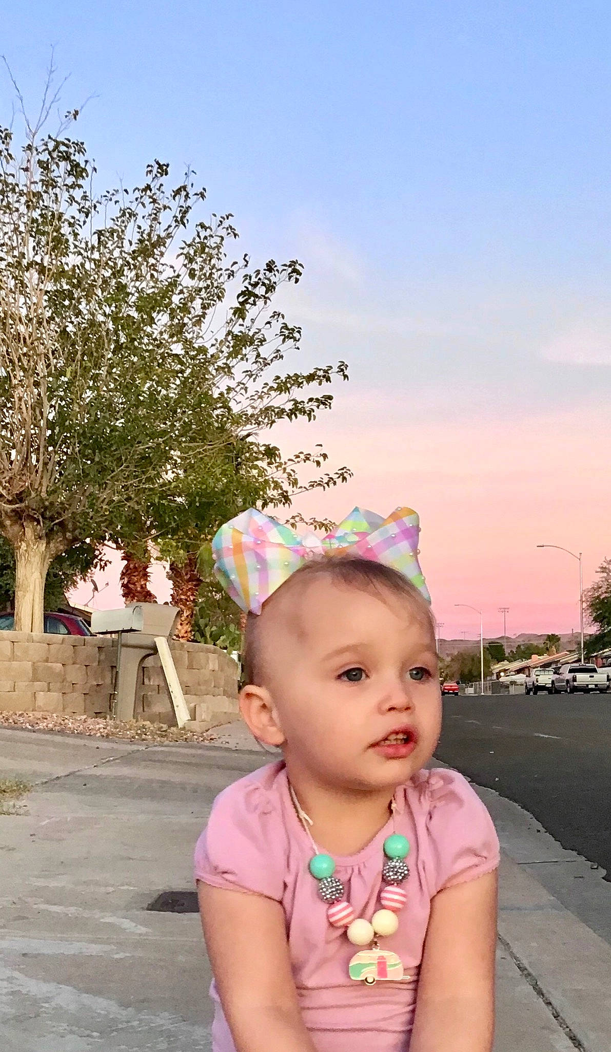 Renesmee is registered to the contest to win money with this photo: child, fashion_accessory, fun, hair_accessory, happy, head, headgear, leisure, person, photography, pink, smile, snapshot, summer, toddler, vacation