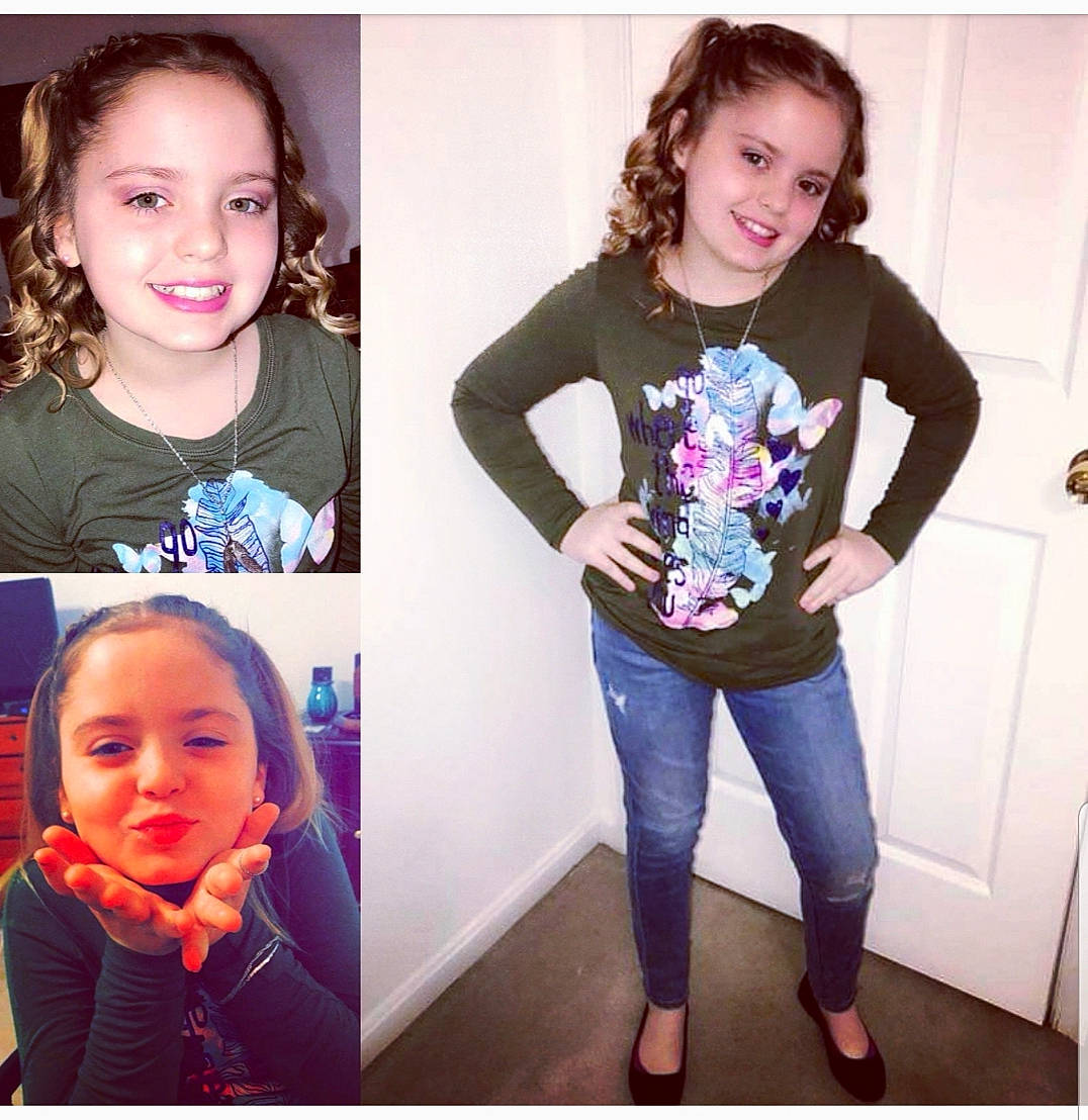 Elaina joined the competition — help win amazing prizes! beauty, child, child_model, cool, ear, face, fashion, footwear, hair, hairstyle, head, jeans, joy, outerwear, people, person, photography, shoulder, skin, smile