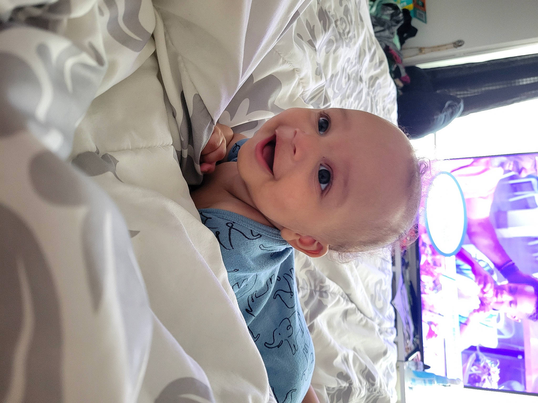 Aries is registered to the contest to win money with this photo: baby, baby_products, baby_toddler_clothing, cheek, child, comfort, event, fun, happy, hat, iris, person, room, skin, smile, t_shirt, toddler, vacation