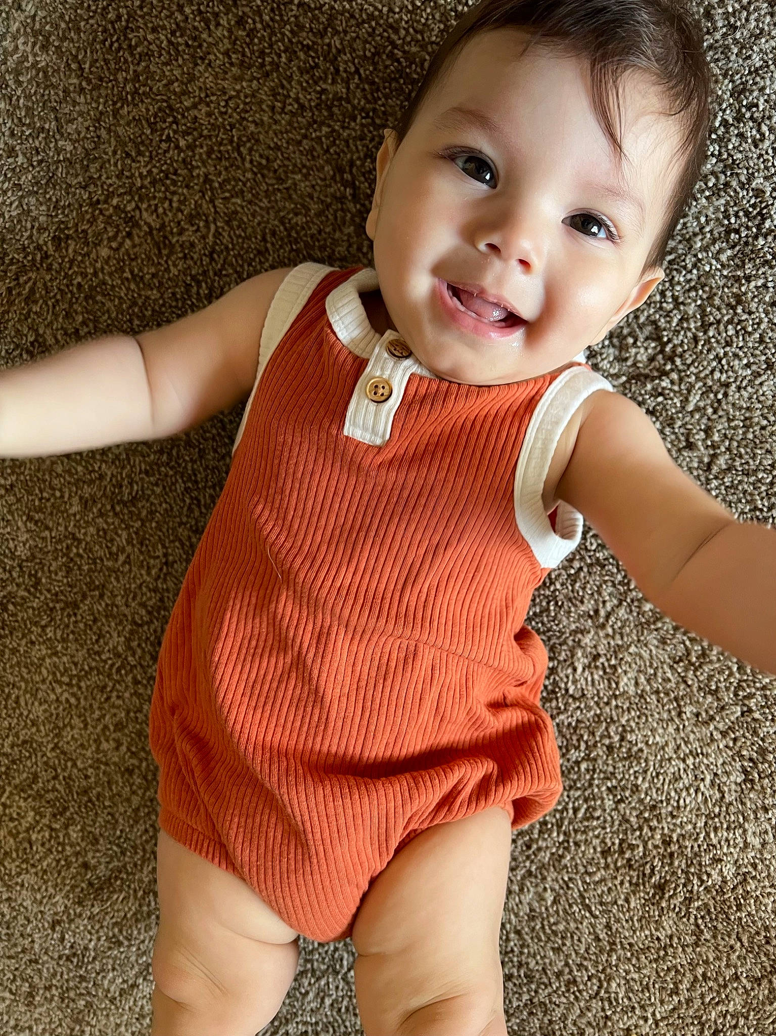 Malakai joined the competition — help win amazing prizes! baby, baby_toddler_clothing, cheek, chin, collar, eye, face, facial_expression, gesture, happy, head, human_body, joint, joy, neck, outerwear, person, shoulder, skin, sleeve
