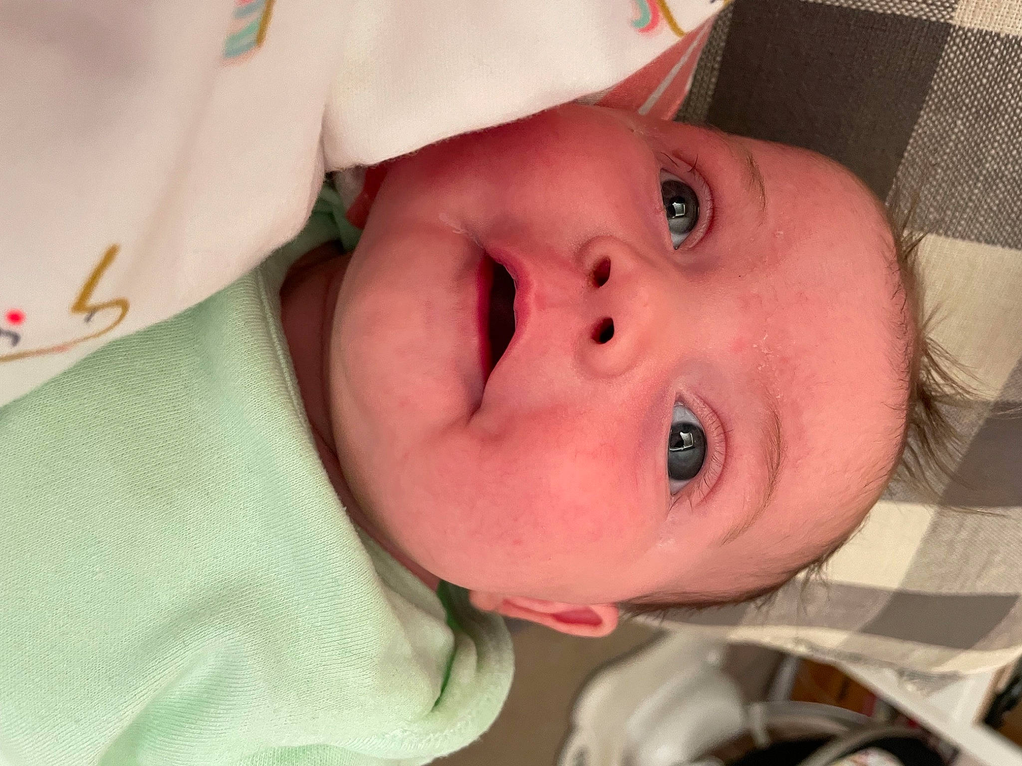 Georgia joined the competition — help win amazing prizes! baby, baby_products, baby_toddler_clothing, cheek, child, close_up, comfort, eye, eyebrow, eyelash, face, happy, head, iris, lip, mouth, nose, person, skin, smile