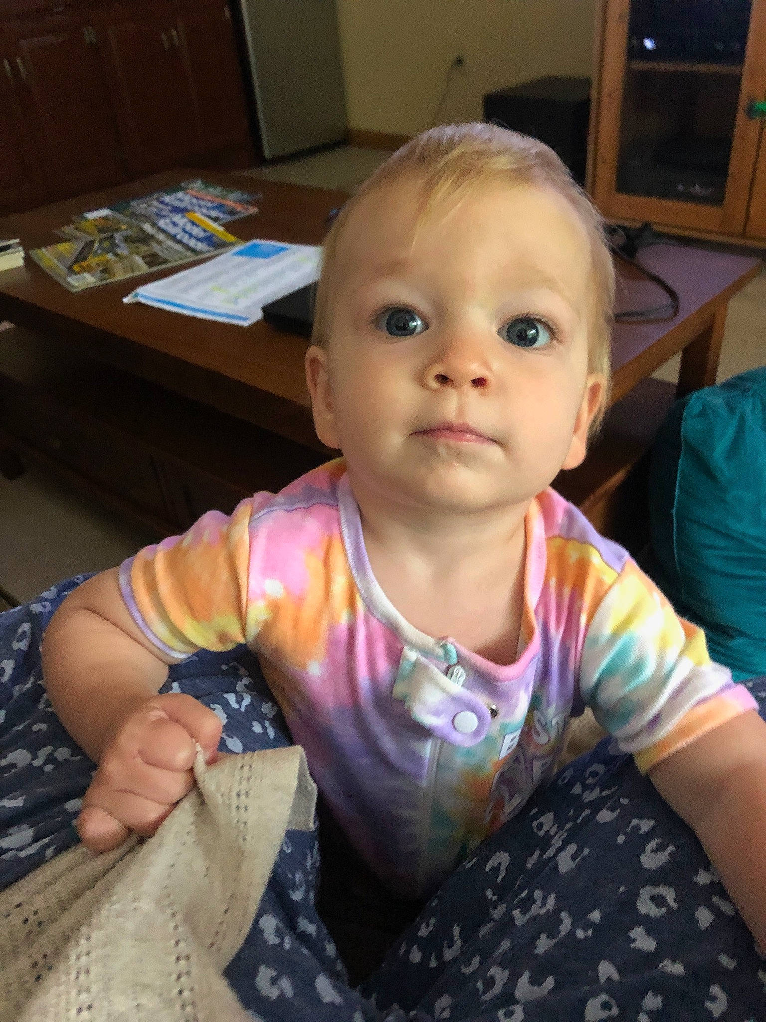 Felicity joined the competition — help win amazing prizes! baby, baby_toddler_clothing, cheek, child, chin, eye, finger, flooring, fun, hairstyle, iris, mammal, mouth, nose, person, sitting, skin, sleeve, smile, toddler