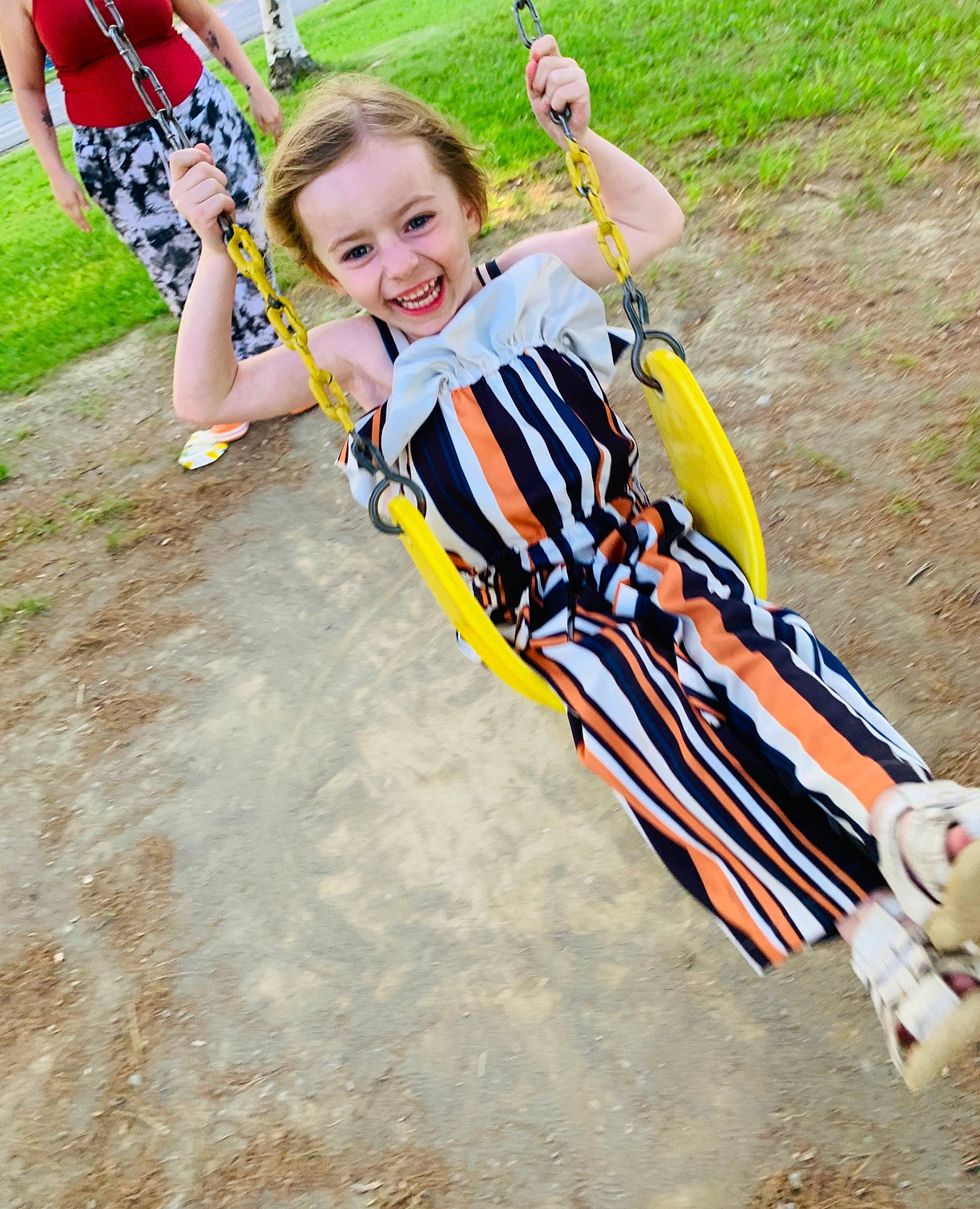 Addilynn joined the competition — help win amazing prizes! child, fun, grass, happy, joy, leisure, people_in_nature, person, personal_protective_equipment, recreation, shorts, smile, soil, street_fashion, t_shirt, toddler, vacation