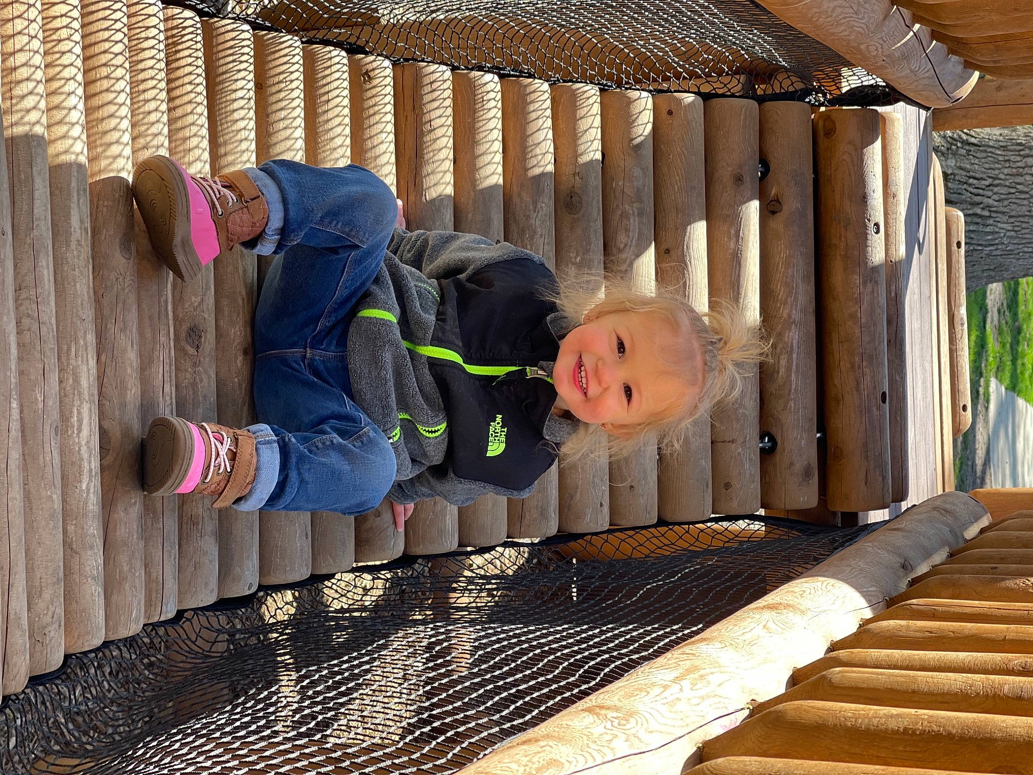 Evelyn joined the competition — help win amazing prizes! baby_products, baby_safety, baby_toddler_clothing, child, cobblestone, comfort, flooring, fun, grass, hardwood, joy, leisure, lumber, mammal, outdoor_furniture, outdoor_structure, person, play, sitting, toddler