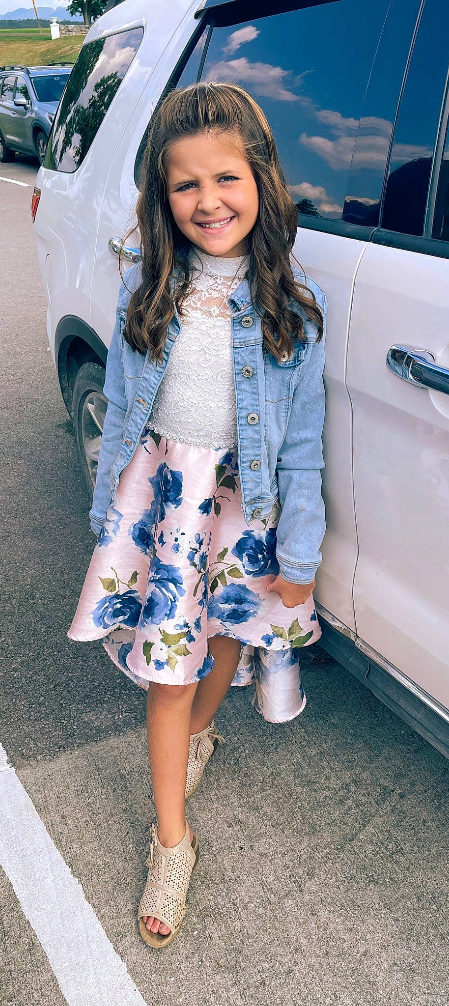 Karlee joined the competition — help win amazing prizes! automotive_design, automotive_exterior, automotive_tire, blazer, car, cool, footwear, jacket, joy, motor_vehicle, outerwear, person, shoe, sleeve, textile, thigh, tire, vehicle, vehicle_door, waist