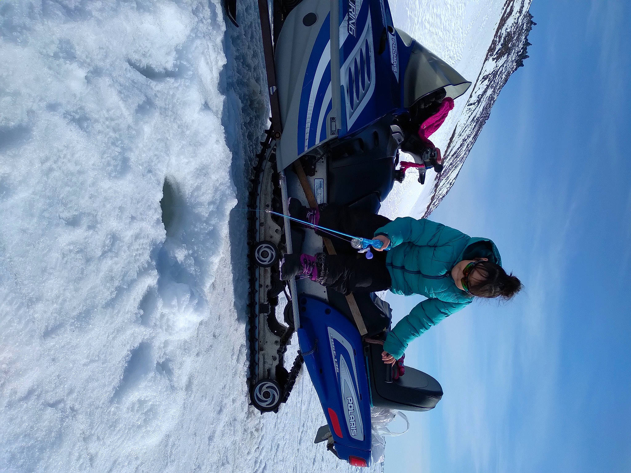 Krista joined the competition — help win amazing prizes! adventure, air_sports, electric_blue, extreme_sport, freezing, glacial_landform, hat, ice_cap, leisure, person, recreation, ski_equipment, sky, slope, snow, sports, sports_equipment, watercraft, wind, windsports