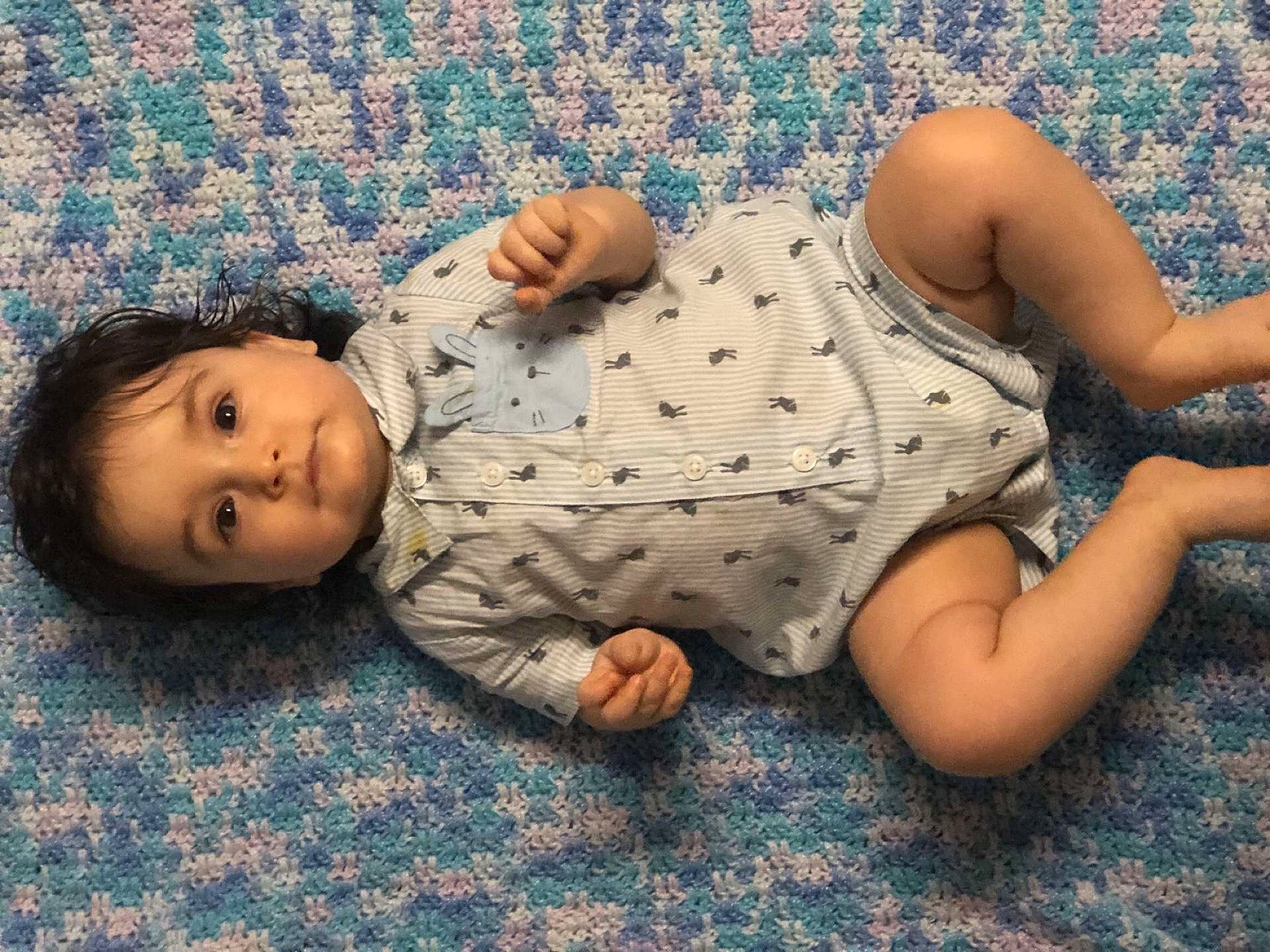 Adan is registered to the contest to win money with this photo: baby, bedtime, cheek, child, head, person, skin, toddler