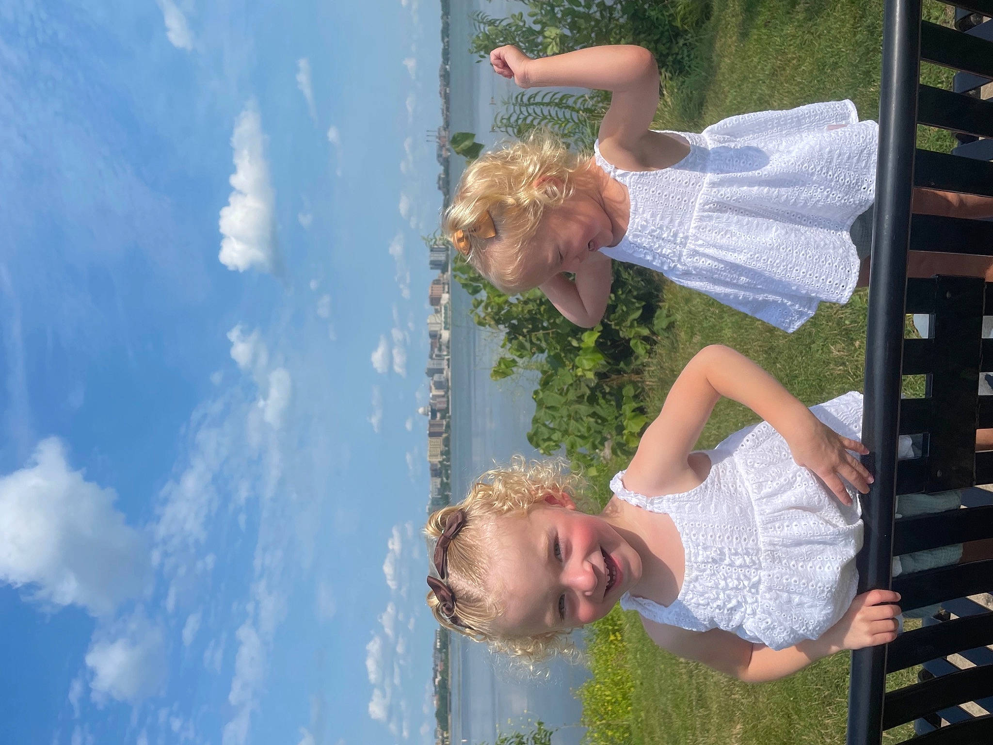 Natalie joined the competition — help win amazing prizes! arm, child, cloud, cumulus, daytime, fun, grass, happy, joy, leisure, pattern, people_in_nature, person, plant, sky, smile, summer, t_shirt, tree, vacation