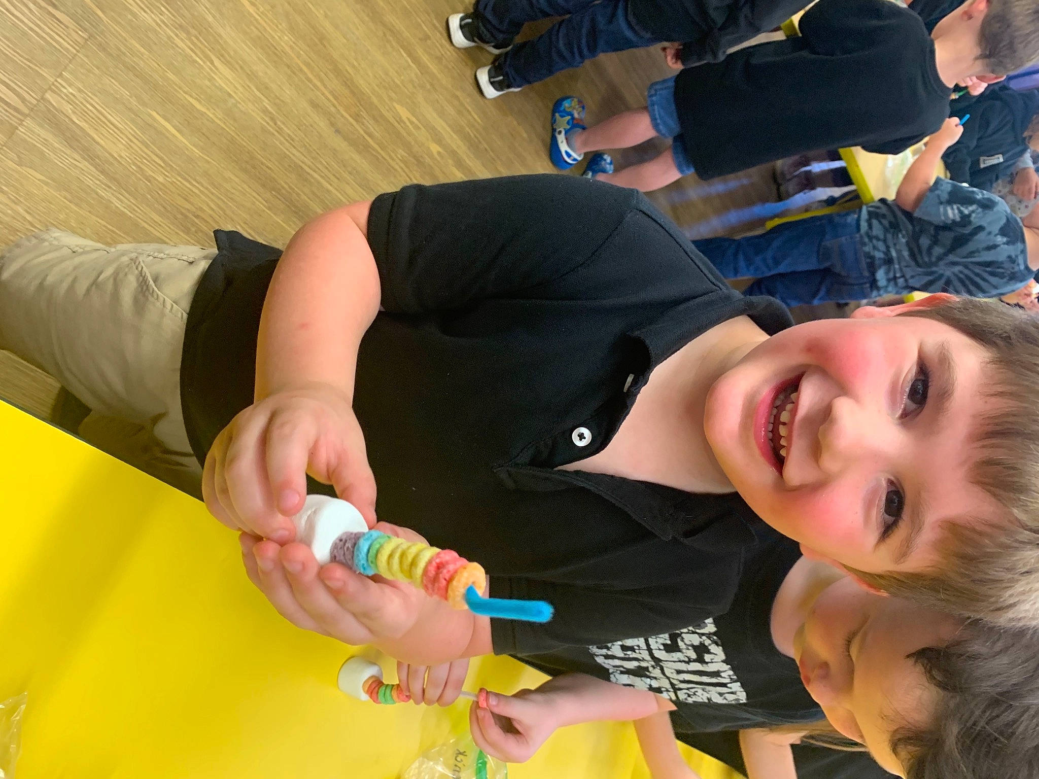 Kimber joined the competition — help win amazing prizes! arm, blurred, child, clothing, elbow, finger, fun, gesture, hand, happy, joint, joy, knee, leisure, mouth, nail, person, smile, t_shirt, thigh