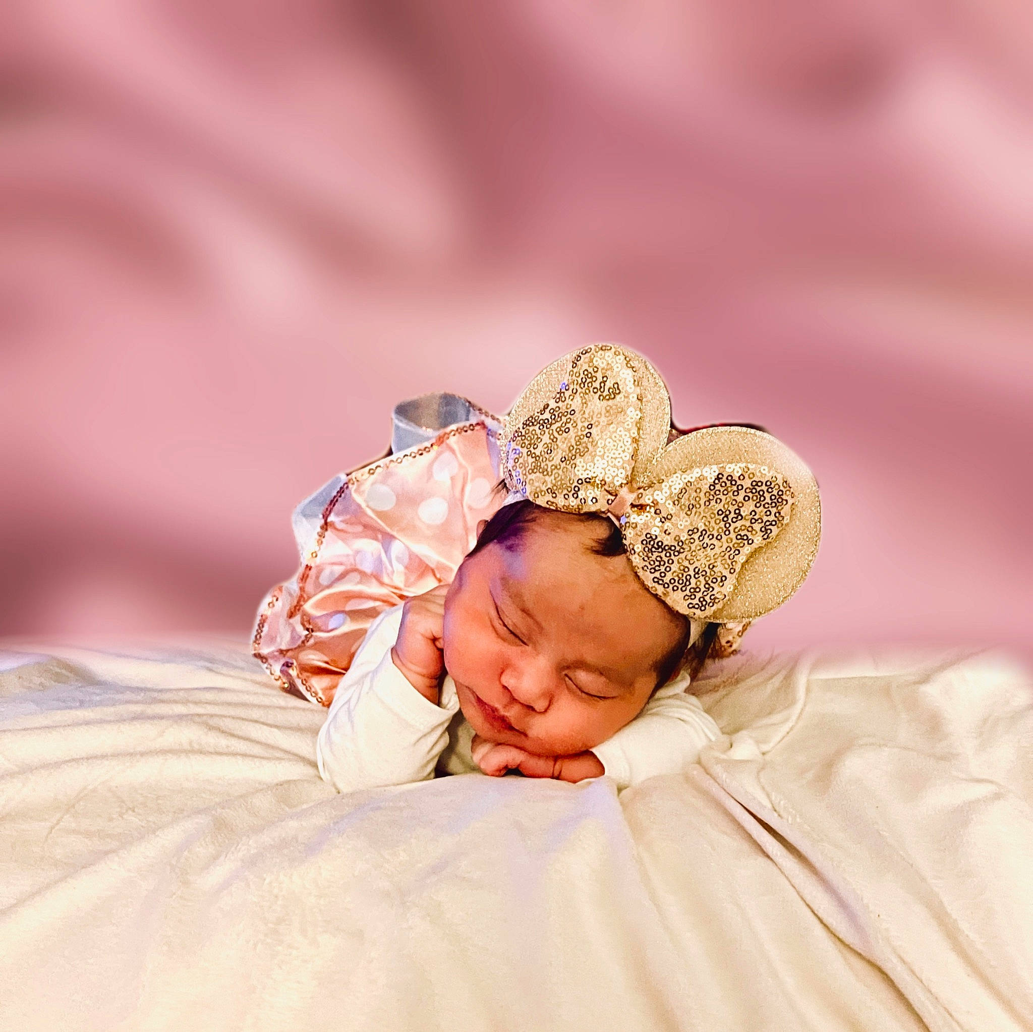 Meliame joined the competition — help win amazing prizes! baby, baby_sleeping, baby_toddler_clothing, bridal_accessory, comfort, costume_hat, crown, event, gesture, hair, hair_accessory, happy, headband, headgear, headpiece, headwear, human_body, jewellery, linens, person