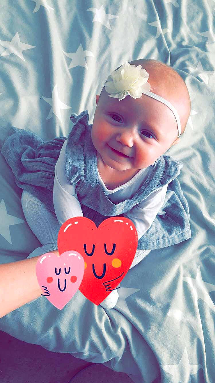 Lilly-rose is registered to the contest to win money with this photo: baby, baby_toddler_clothing, child, cool, fun, hand, happy, headwear, heart, love, person, pink, play, smile, toddler