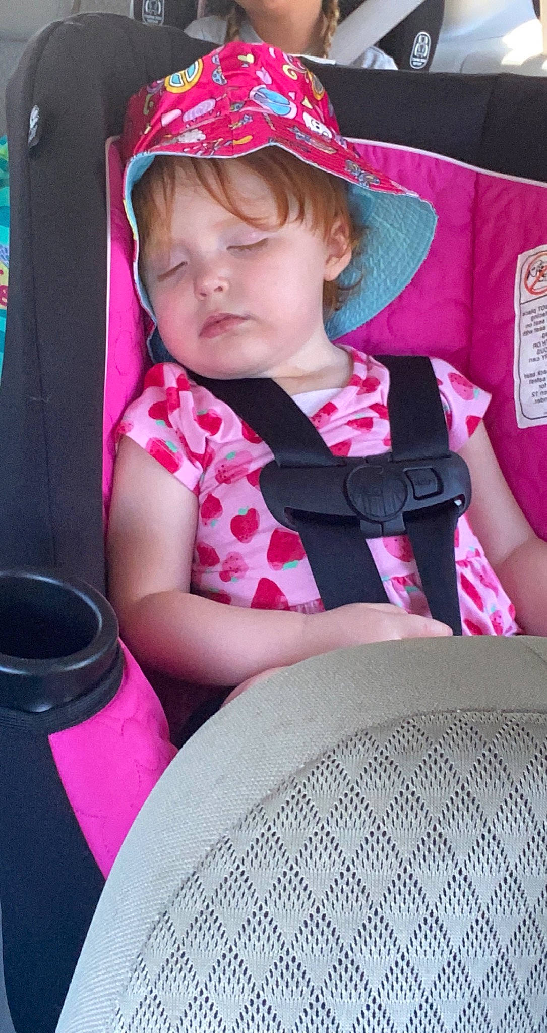 Camreigh is registered to the contest to win money with this photo: baby, baby_carriage, baby_toddler_clothing, child, comfort, cool, eye, face, facial_expression, finger, fun, lip, magenta, pattern, person, pink, red, skin, sleeve, snapshot